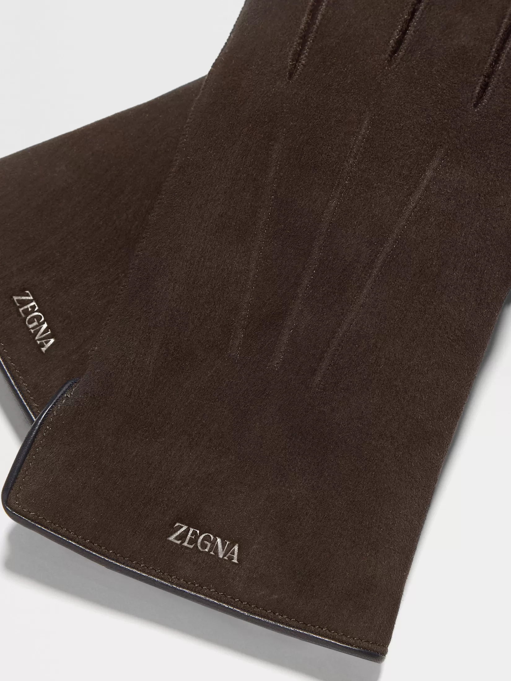 ZEGNA Travel In Style | Soft Accessories<Dark Brown Suede Gloves DarkBrown