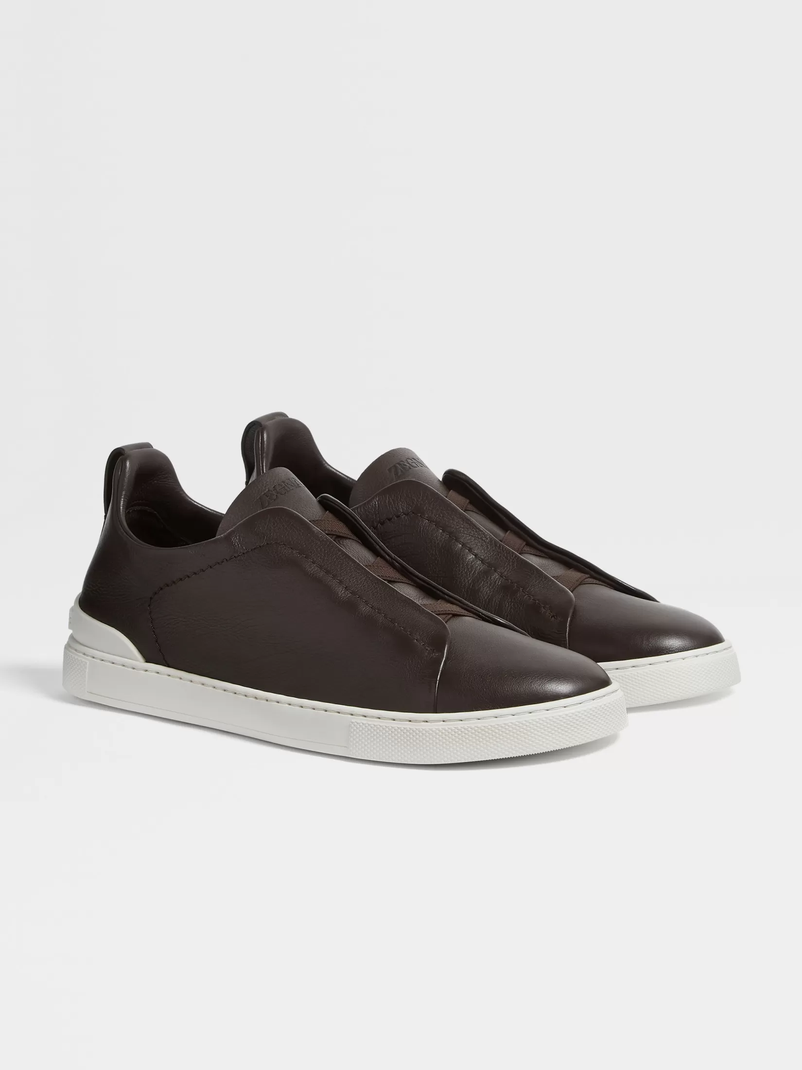 ZEGNA Travel In Style | Sneakers<Dark Brown Triple Stitch™ SECONDSKIN Sneakers DarkBrown