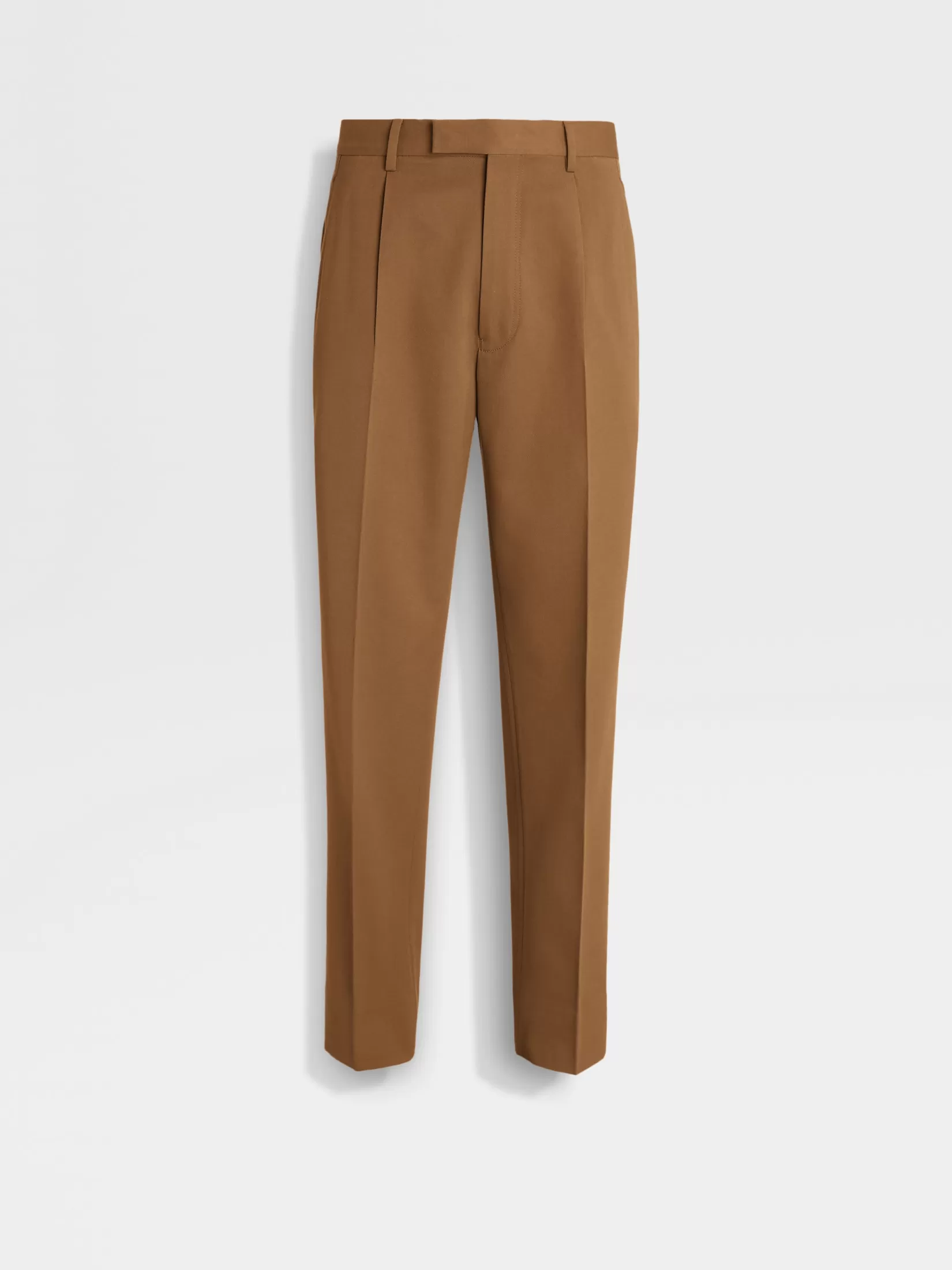 ZEGNA Travel In Style | Pants<Dark Foliage Cotton and Wool Pants DarkFoliage