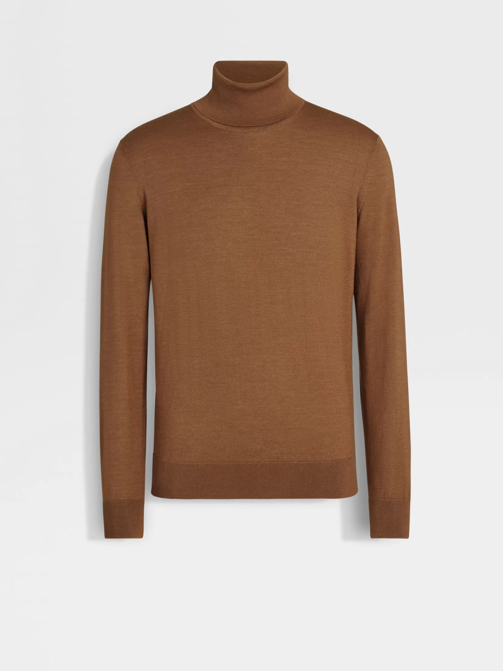 ZEGNA Travel In Style | Sweaters<Dark Foliage Mélange Cashseta Turtleneck DarkFoliageMélange