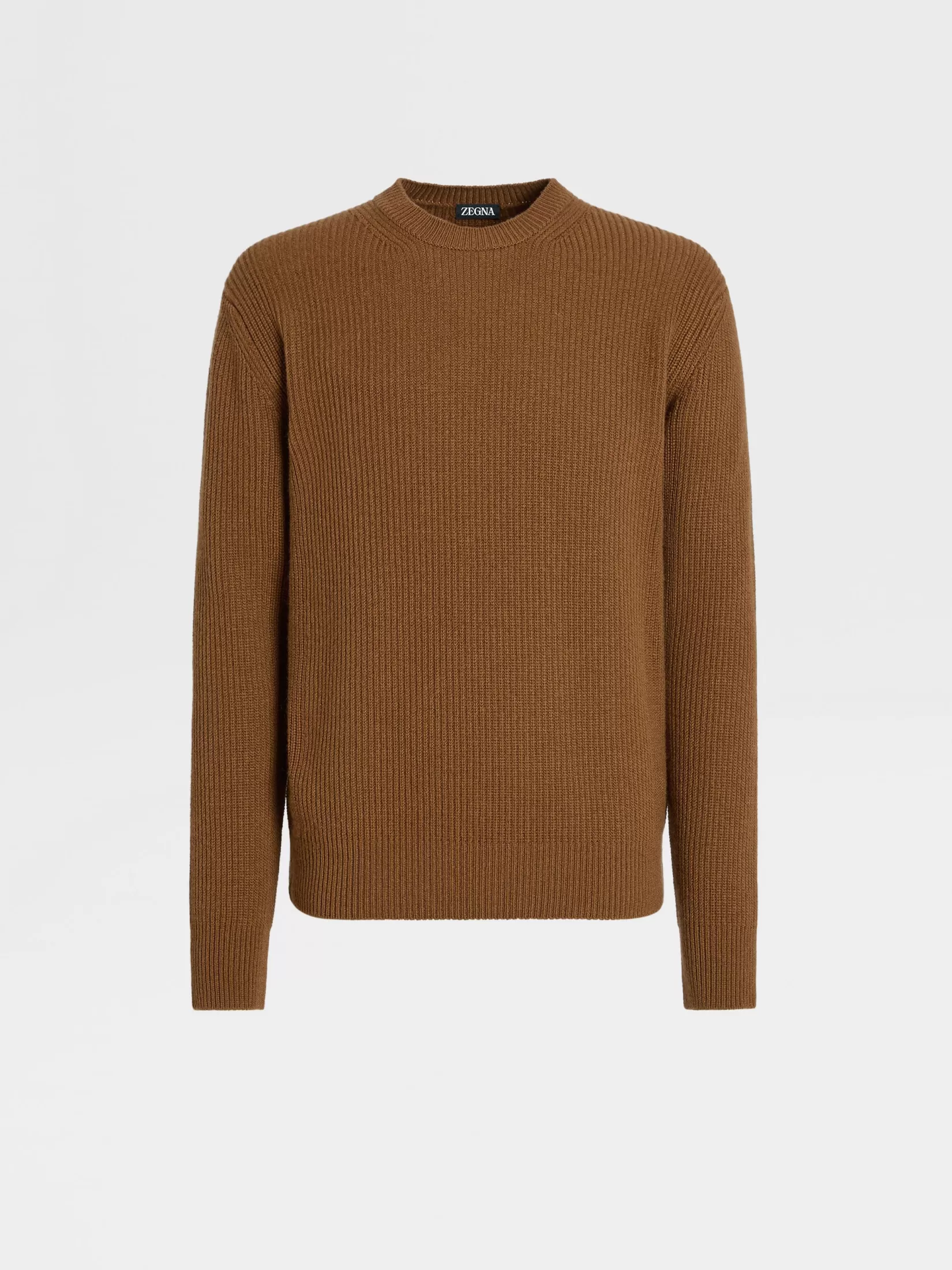 ZEGNA Travel In Style | Sweaters<Dark Foliage Mélange Oasi Cashmere Crewneck DarkFoliageMélange