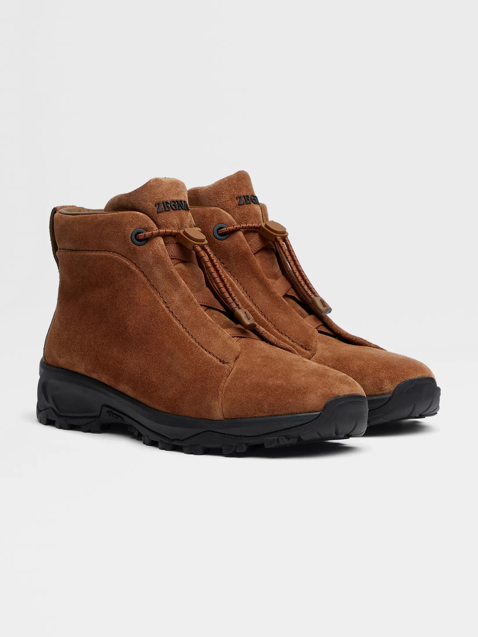 ZEGNA Boots | Sneakers<Dark Foliage Suede Triple Stitch™ Vetta Sneakers DarkFoliage