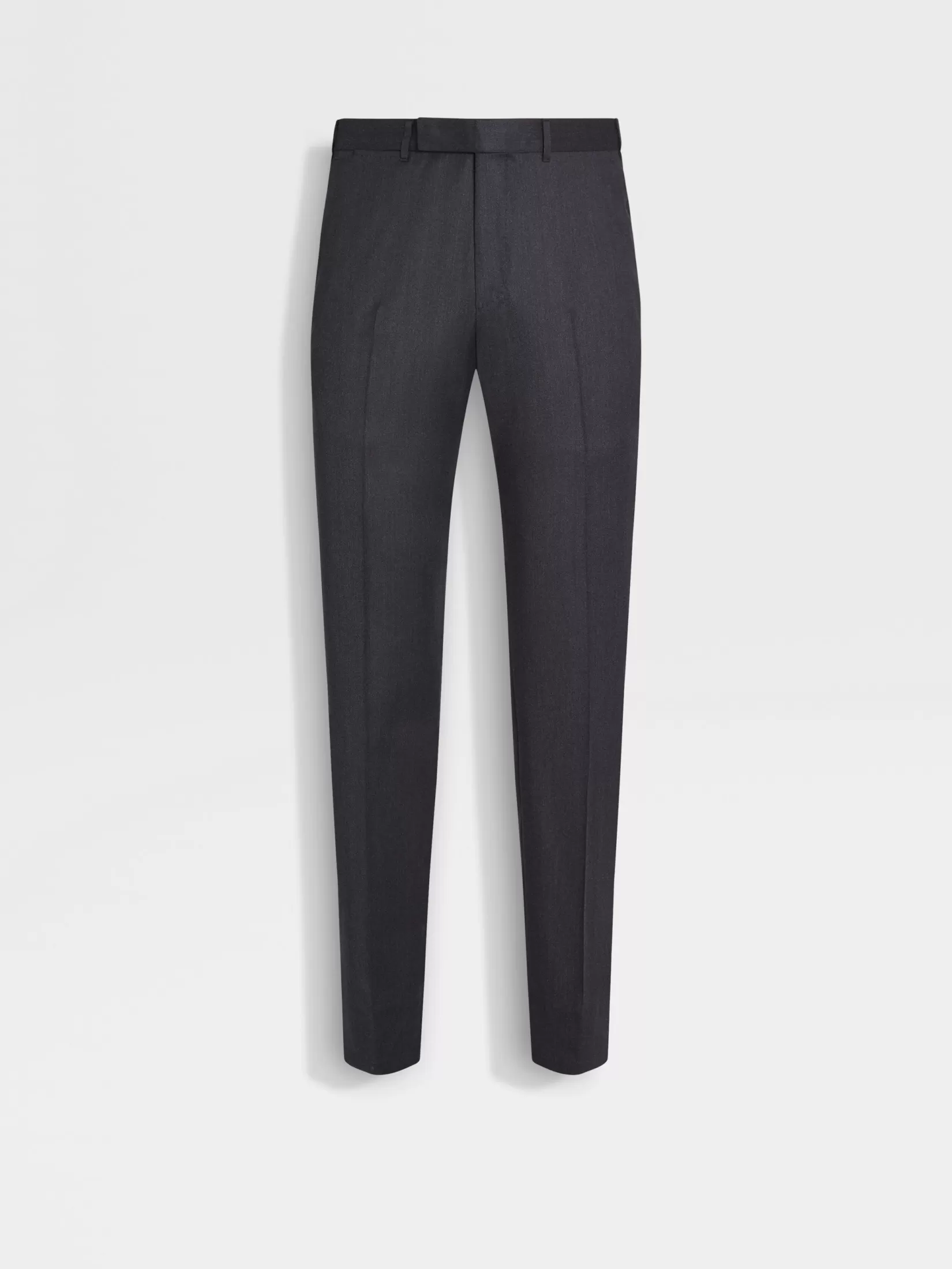 ZEGNA Pants<Dark Grey Centoventimila Wool Pants DarkGrey