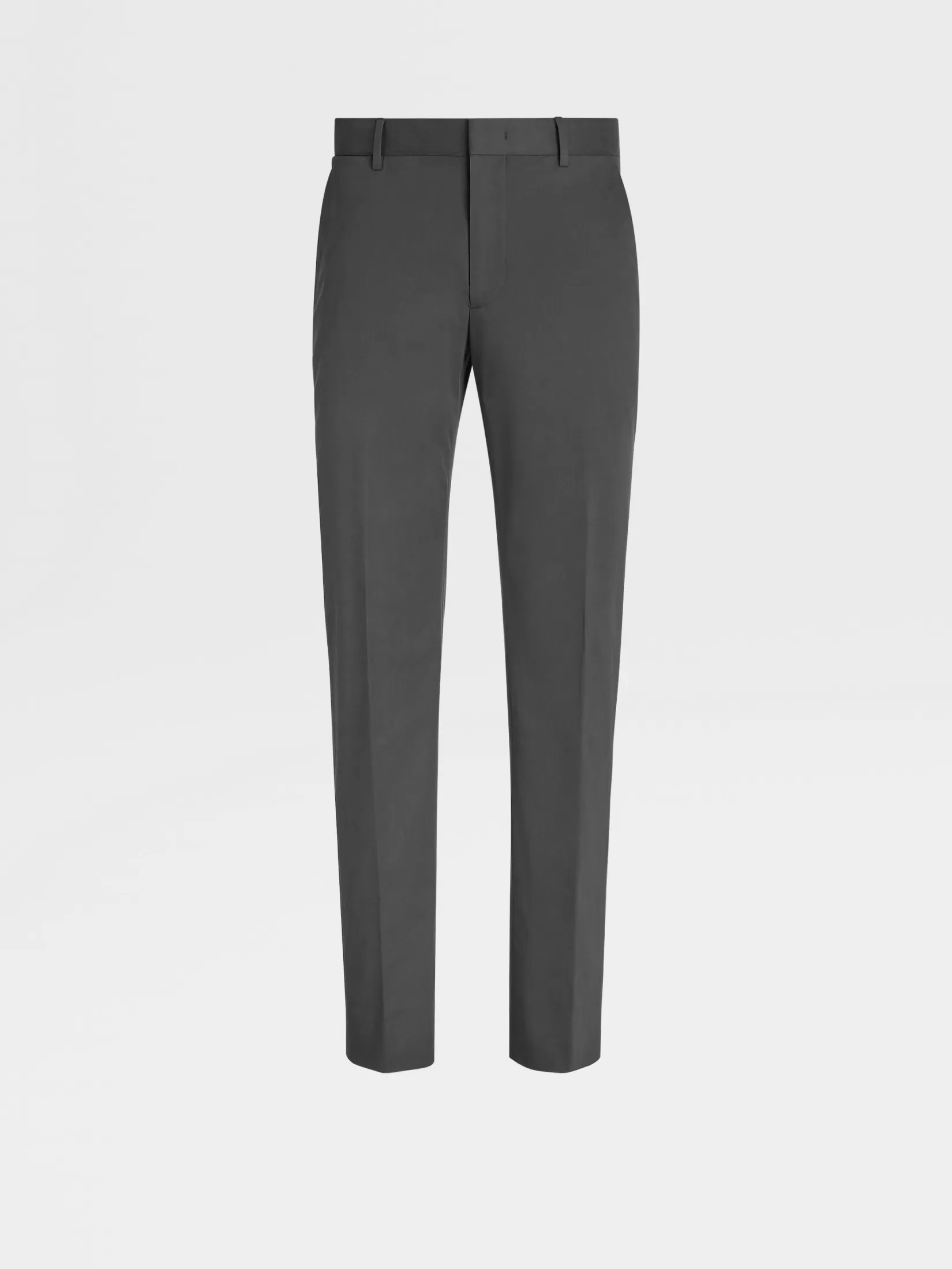 ZEGNA Pants<Dark Grey Comfort Cotton Pants DarkGrey