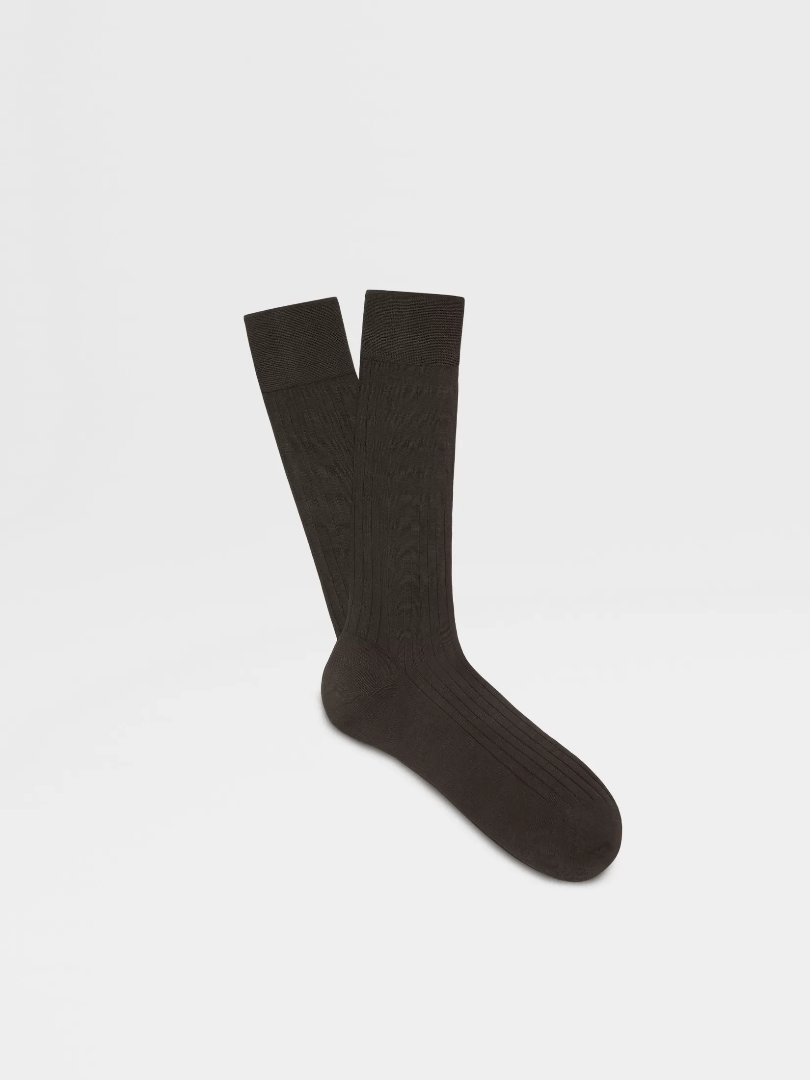 ZEGNA Underwear And Socks | Underwear And Socks<Dark Grey Cotton Socks DarkGrey