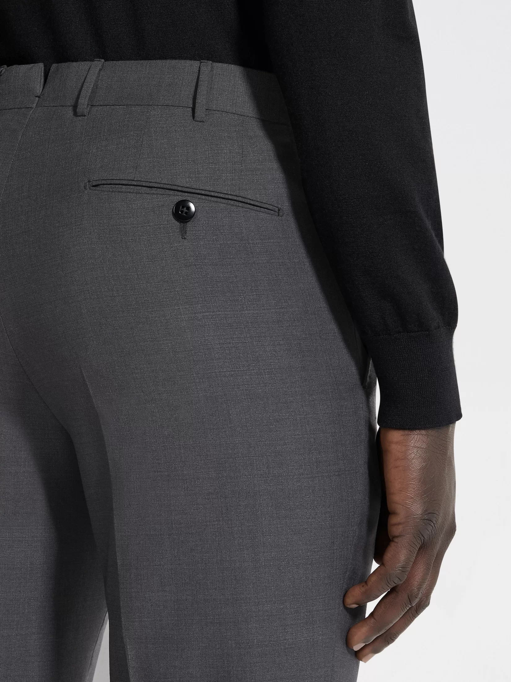 ZEGNA Pants<Dark Grey High Performance™ Wool Pants DarkGrey