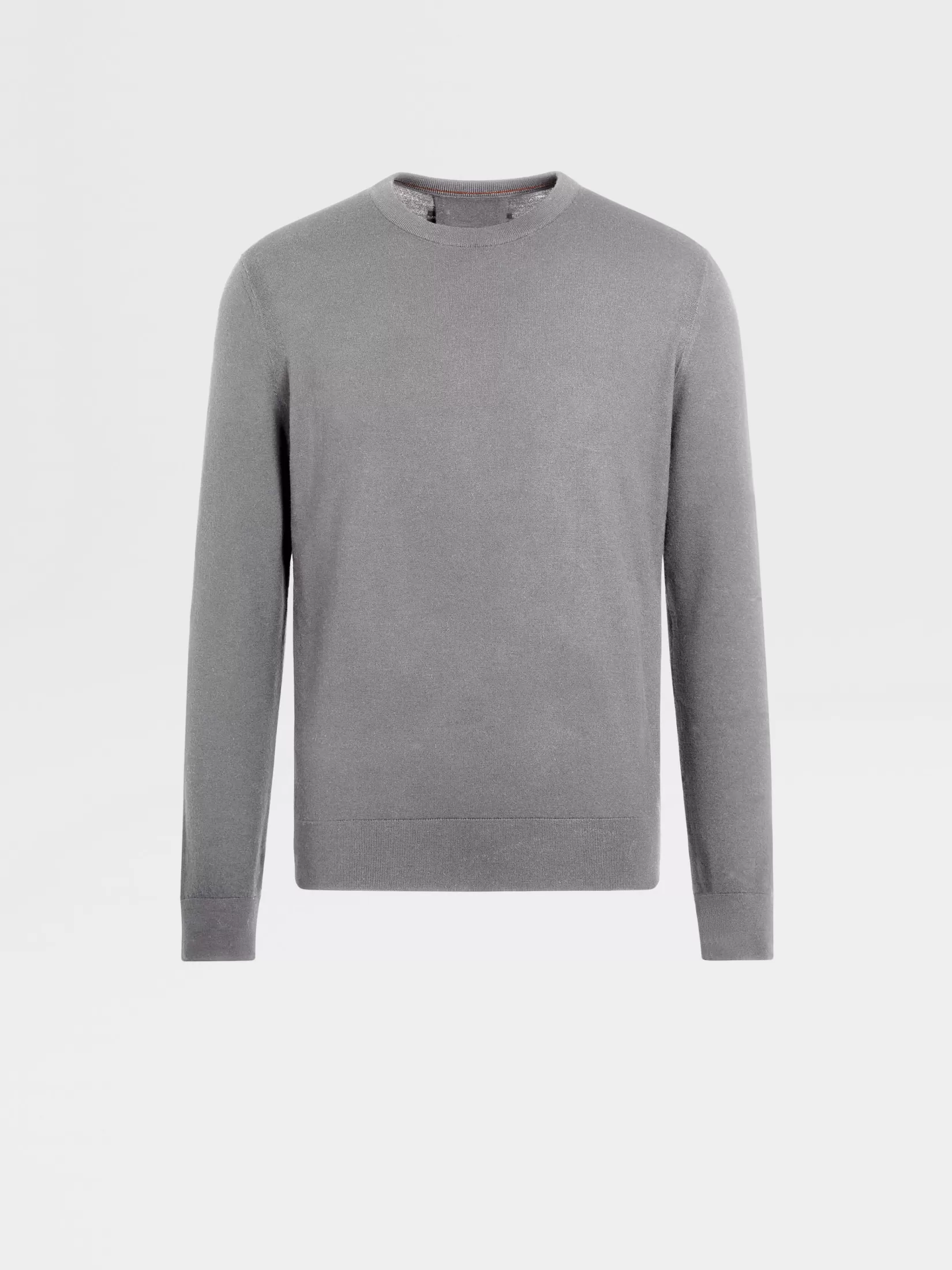 ZEGNA Sweaters<Dark Grey 12milmil12 Wool Crewneck DarkGrey