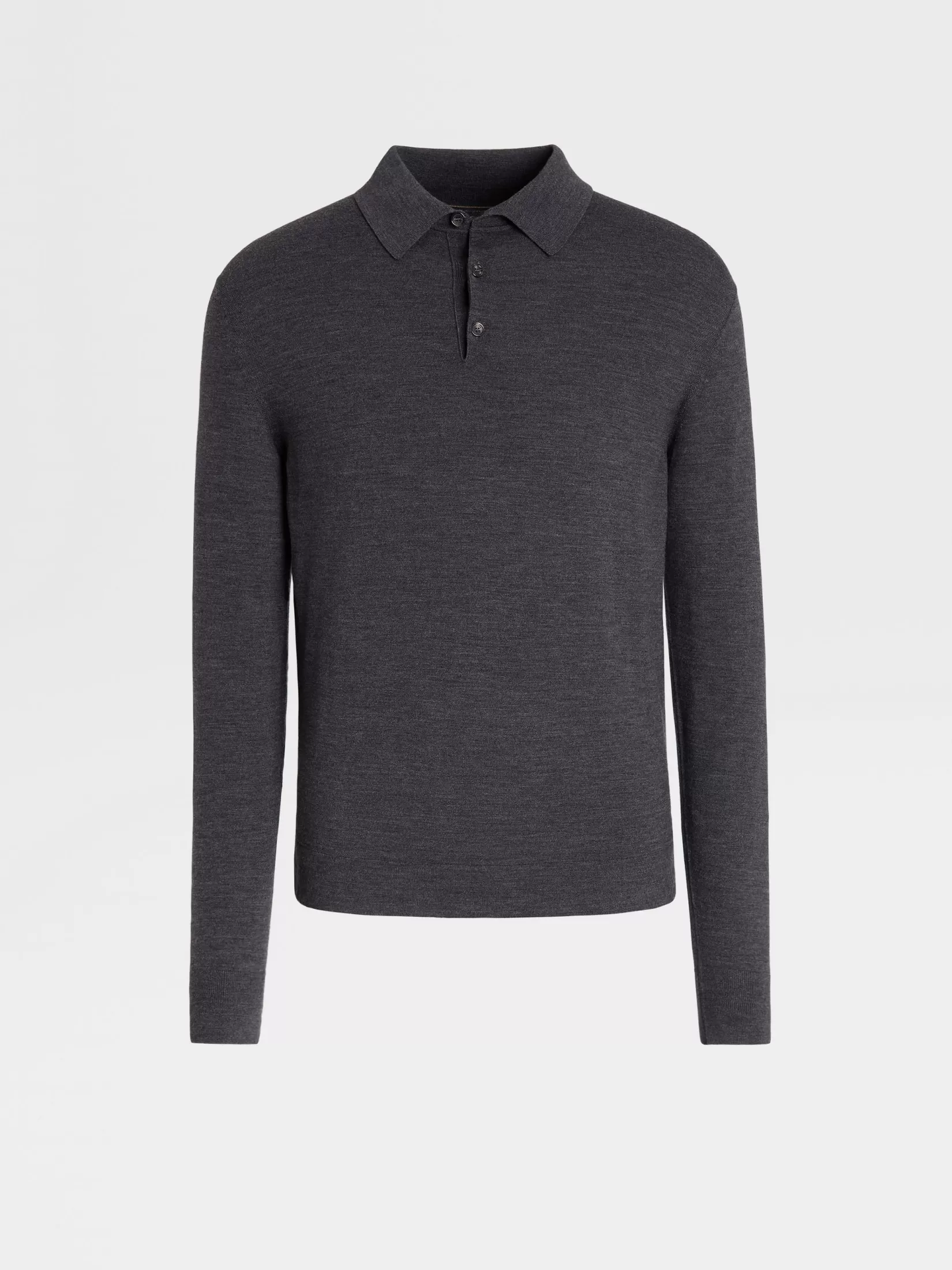 ZEGNA Polo Shirts | Sweaters<Dark Grey 12milmil12 Wool Polo DarkGrey