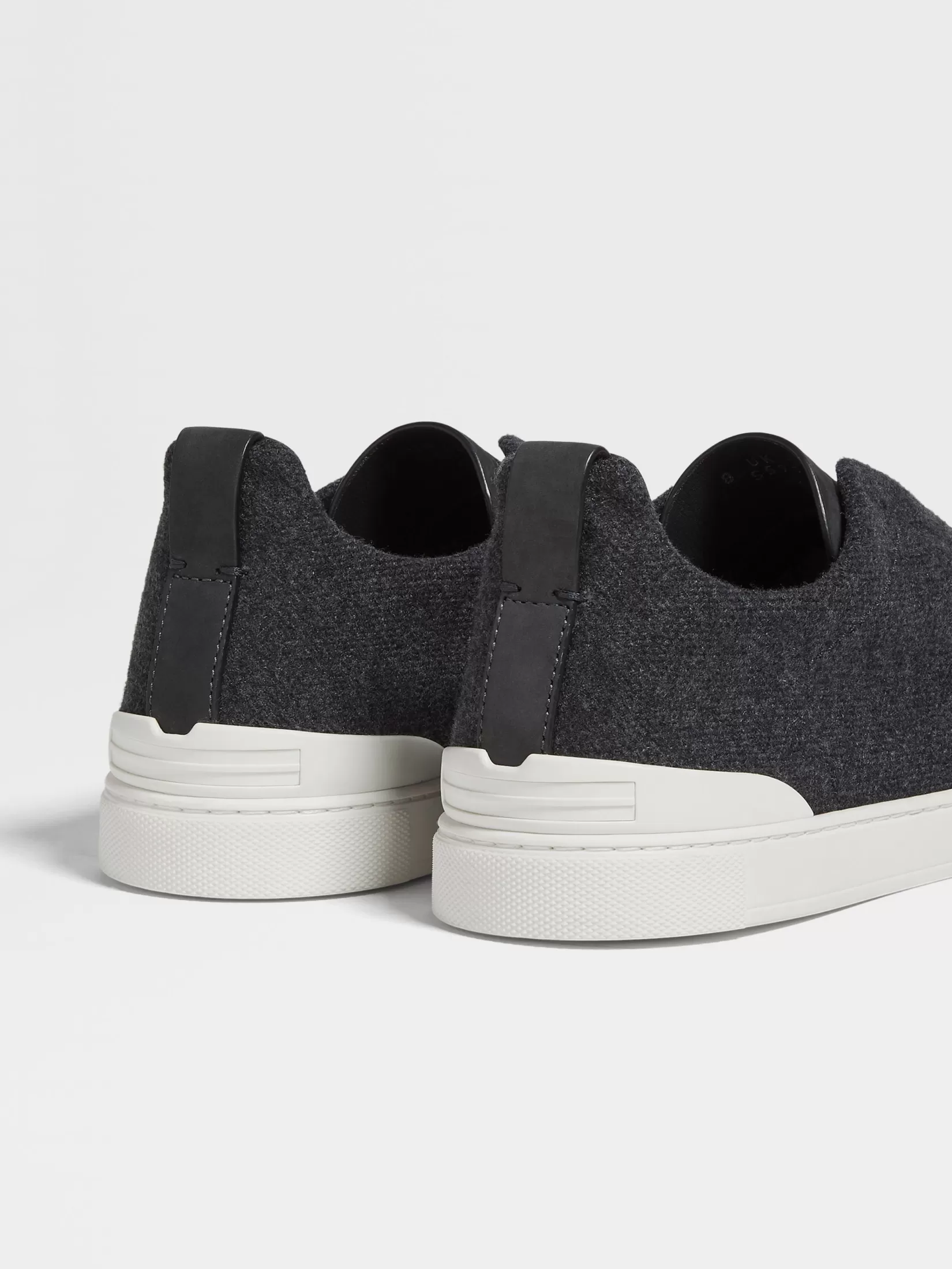 ZEGNA Sneakers<Dark Grey Oasi Cashmere Triple Stitch™ Sneakers DarkGrey