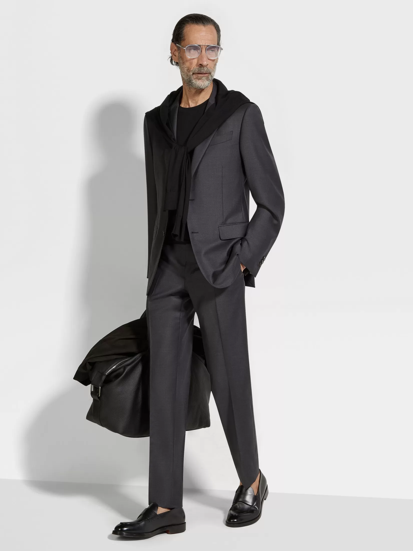 ZEGNA Suits<Dark Grey Trofeo™ Wool Suit DarkGrey