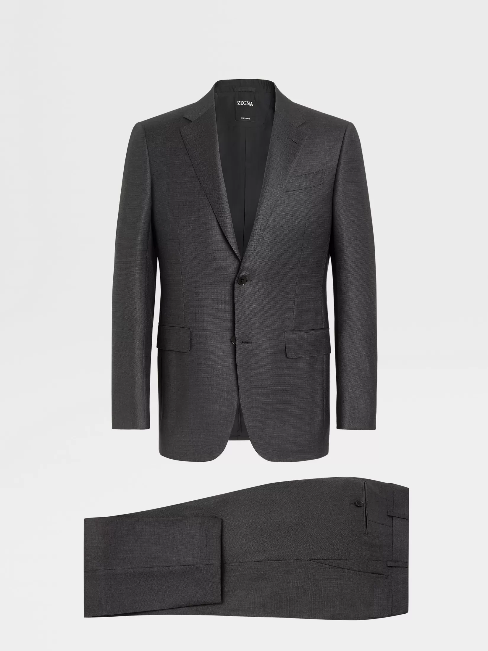 ZEGNA Suits<Dark Grey Trofeo™ Wool Suit DarkGrey