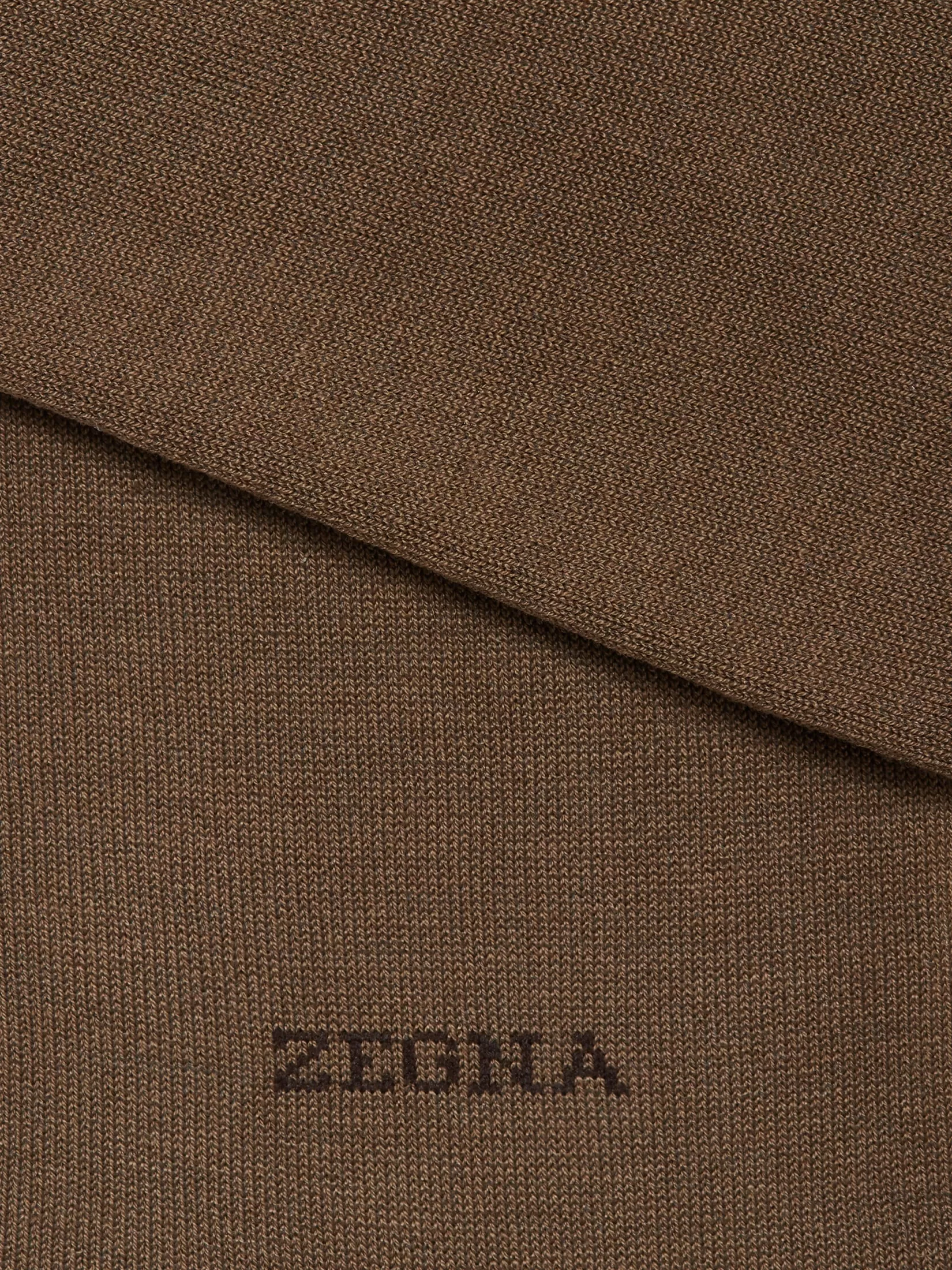 ZEGNA Underwear And Socks | Underwear And Socks<Dark Khaki Cotton Blend Socks DarkKhaki