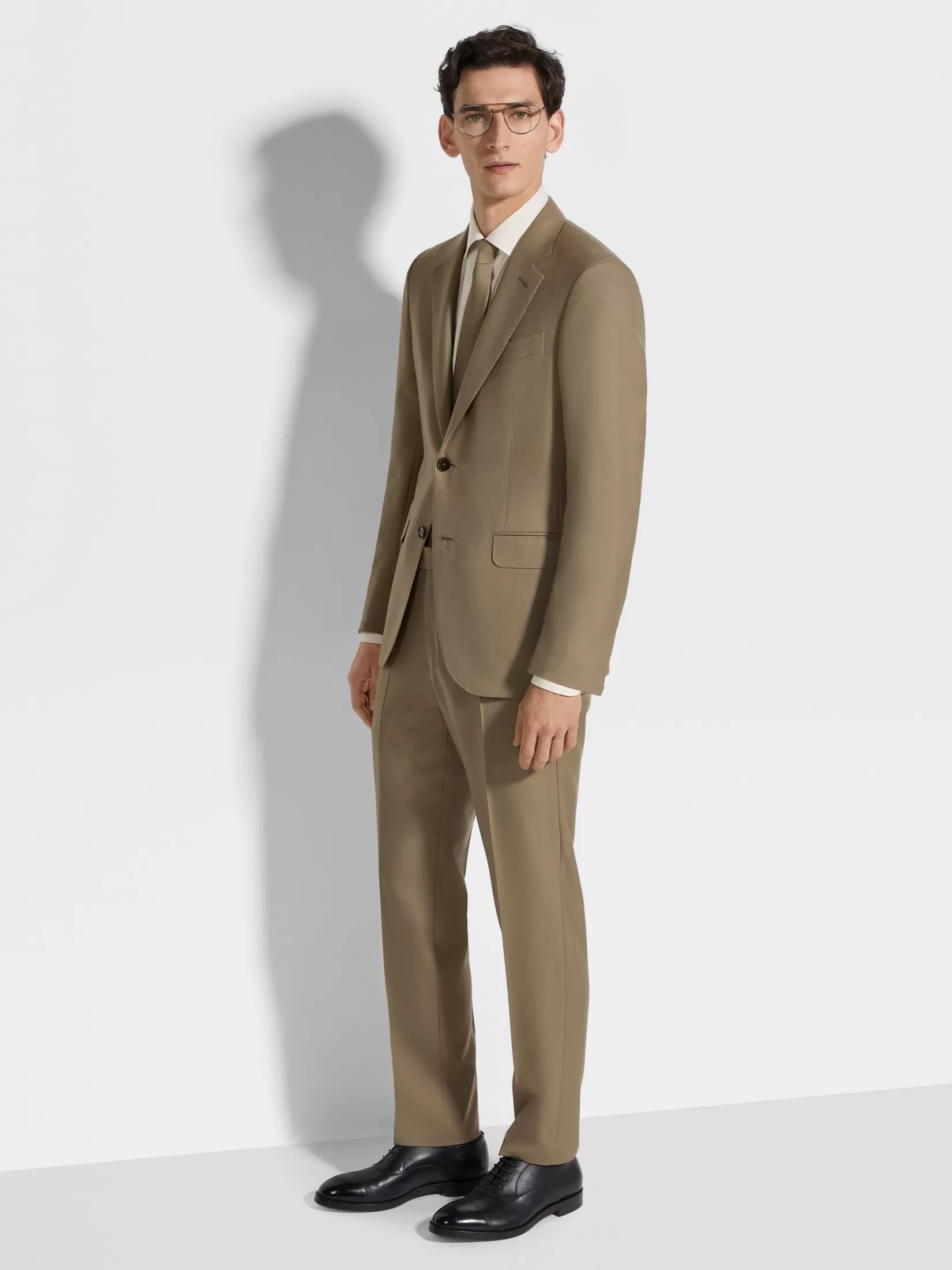 ZEGNA Suits<Dark Ochre Oasi Cashmere Suit DarkOchre