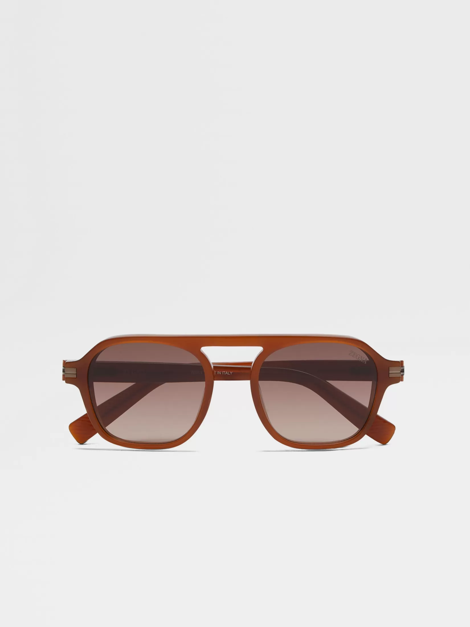 ZEGNA Resort Essentials | Sunglasses<Aurora II Acetate Sunglasses Foliage