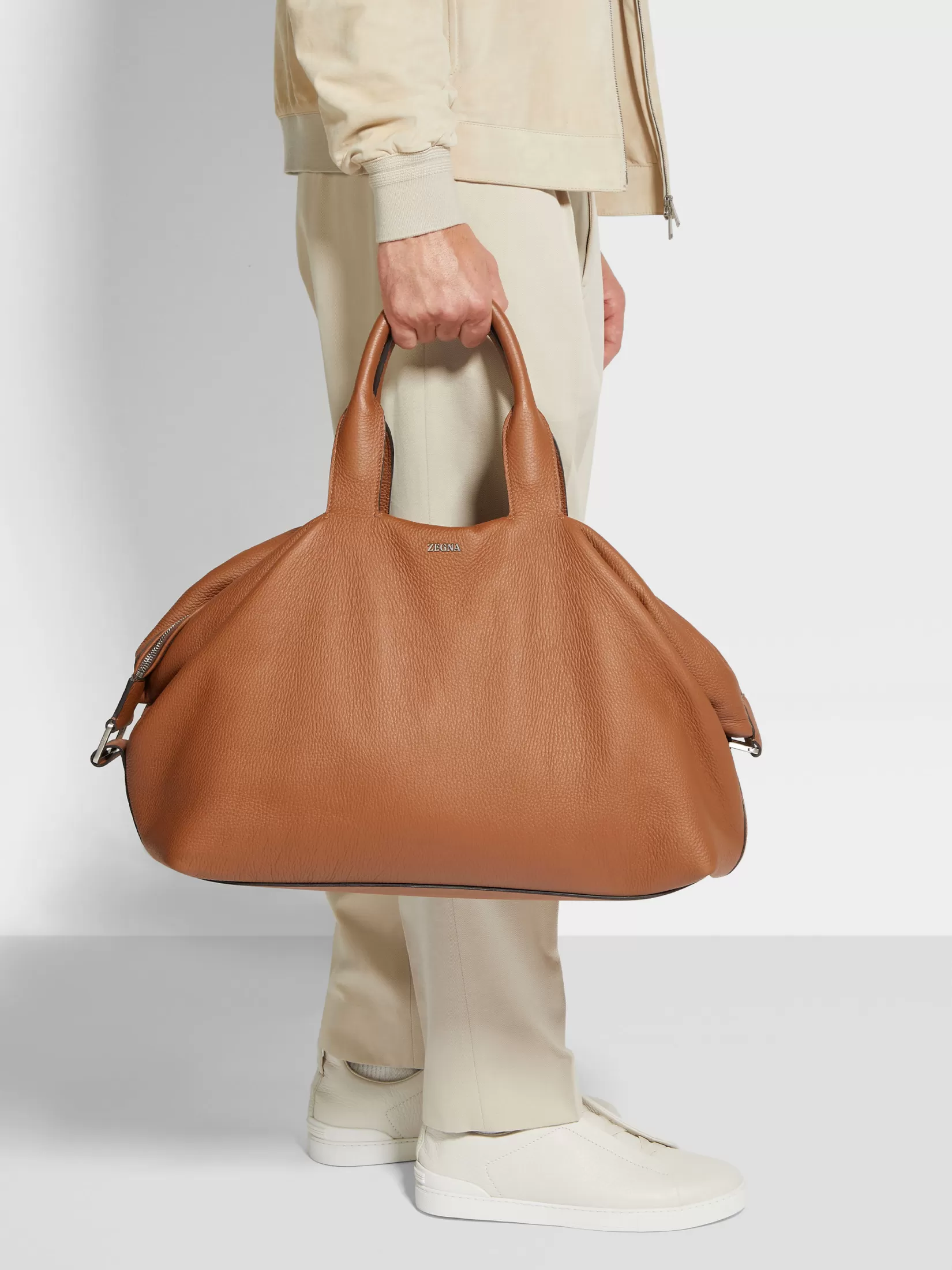 ZEGNA Resort Essentials | Travel In Style<Deerskin Holdall Raglan Foliage