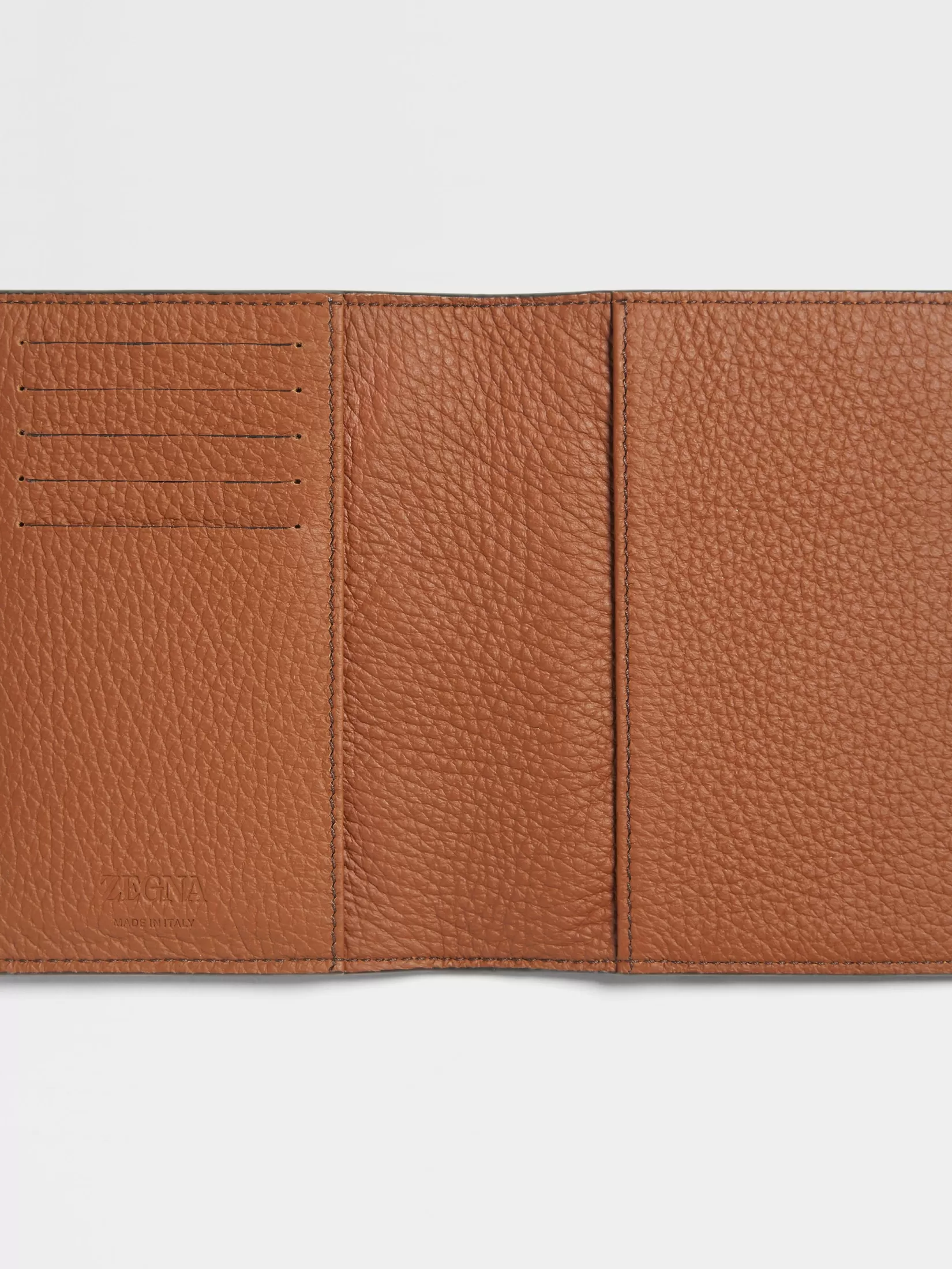 ZEGNA Resort Essentials | Small Gifts<Deerskin Passport Case Foliage