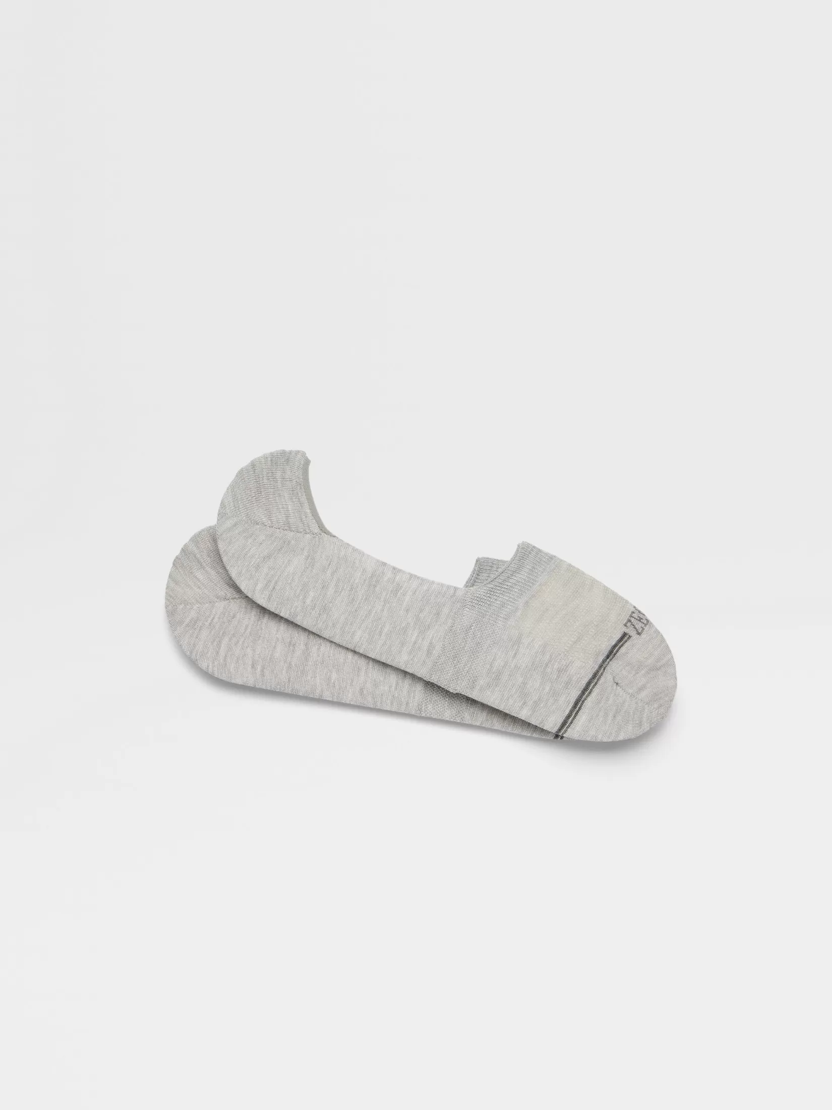 ZEGNA Underwear And Socks | Underwear And Socks<Grey Mélange Cotton Blend Socks GreyMélange