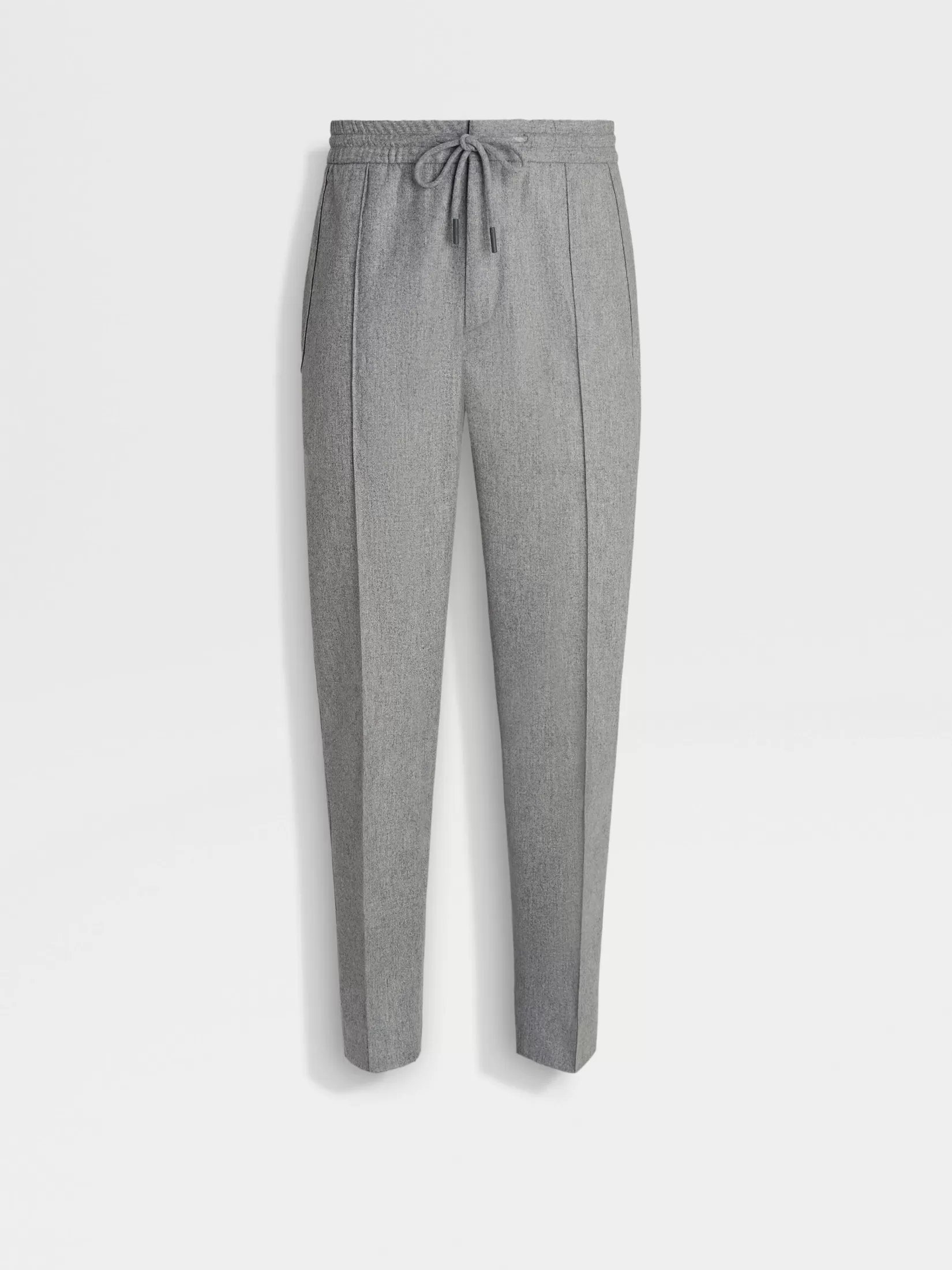 ZEGNA Joggers And Sweatshirts<Grey Mélange 15milmil15 Wool Joggers GreyMélange