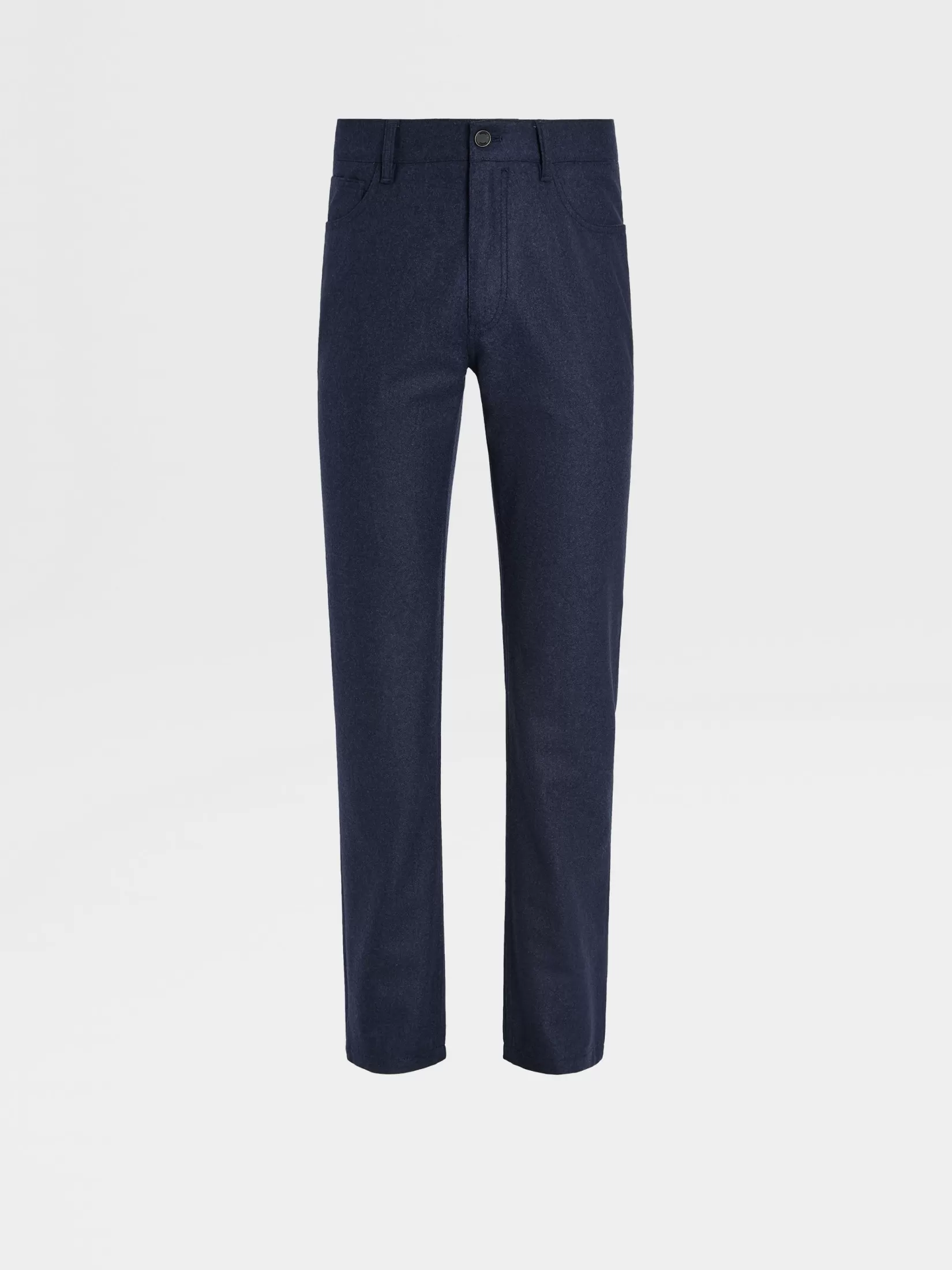 ZEGNA Jeans<Ink Blue Wool and Cashmere Roccia Pants InkBlue