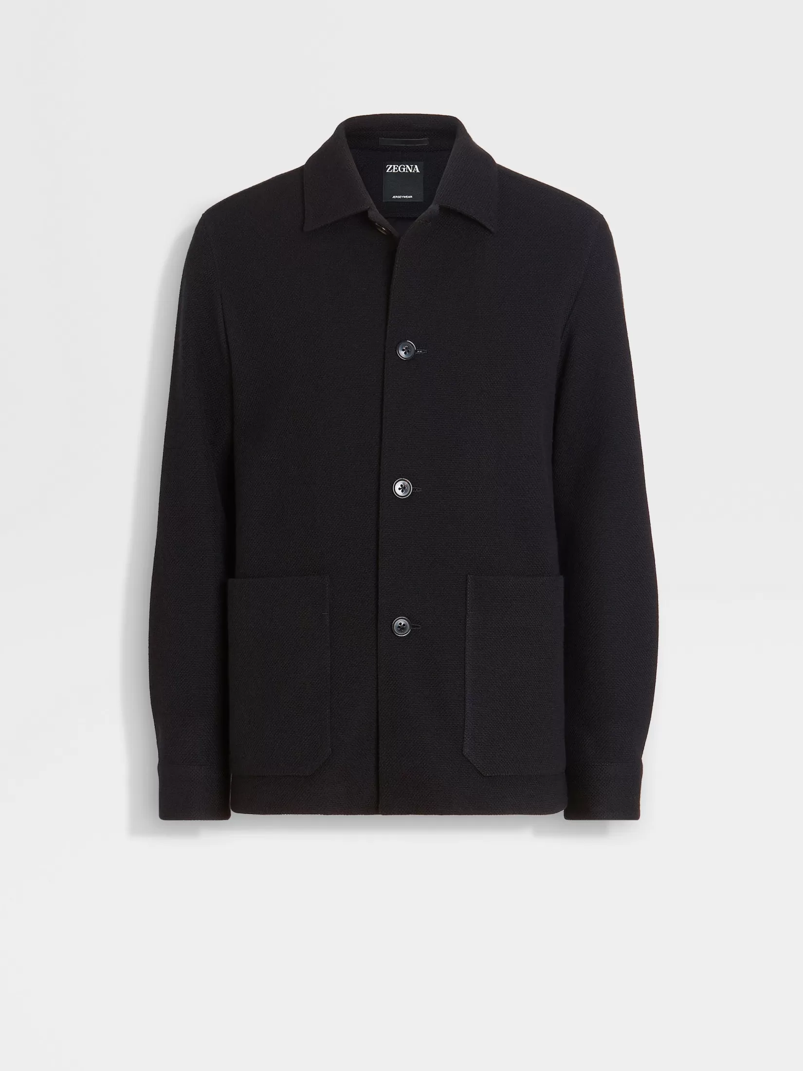 ZEGNA Overshirts And Chore Jackets<Jerseywear Cashmere Blend Alpe Chore Jacket Black