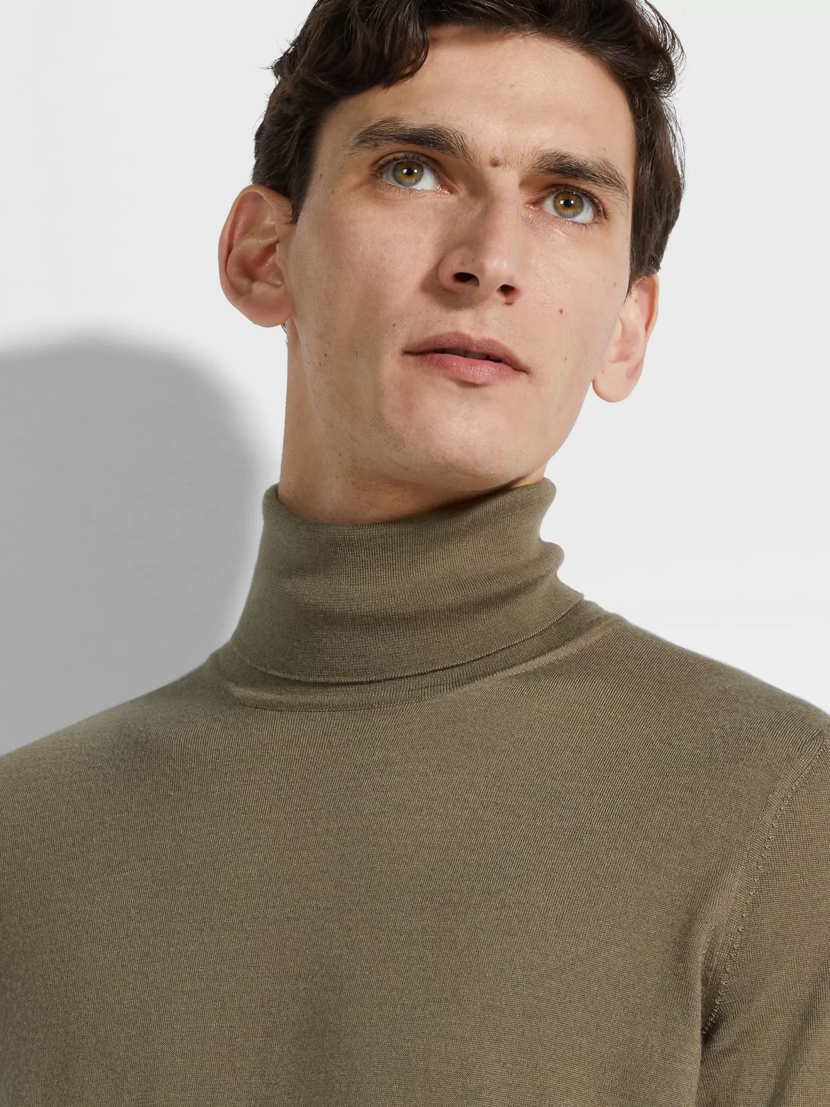 ZEGNA Travel In Style | Sweaters<Cashseta Turtleneck Khaki