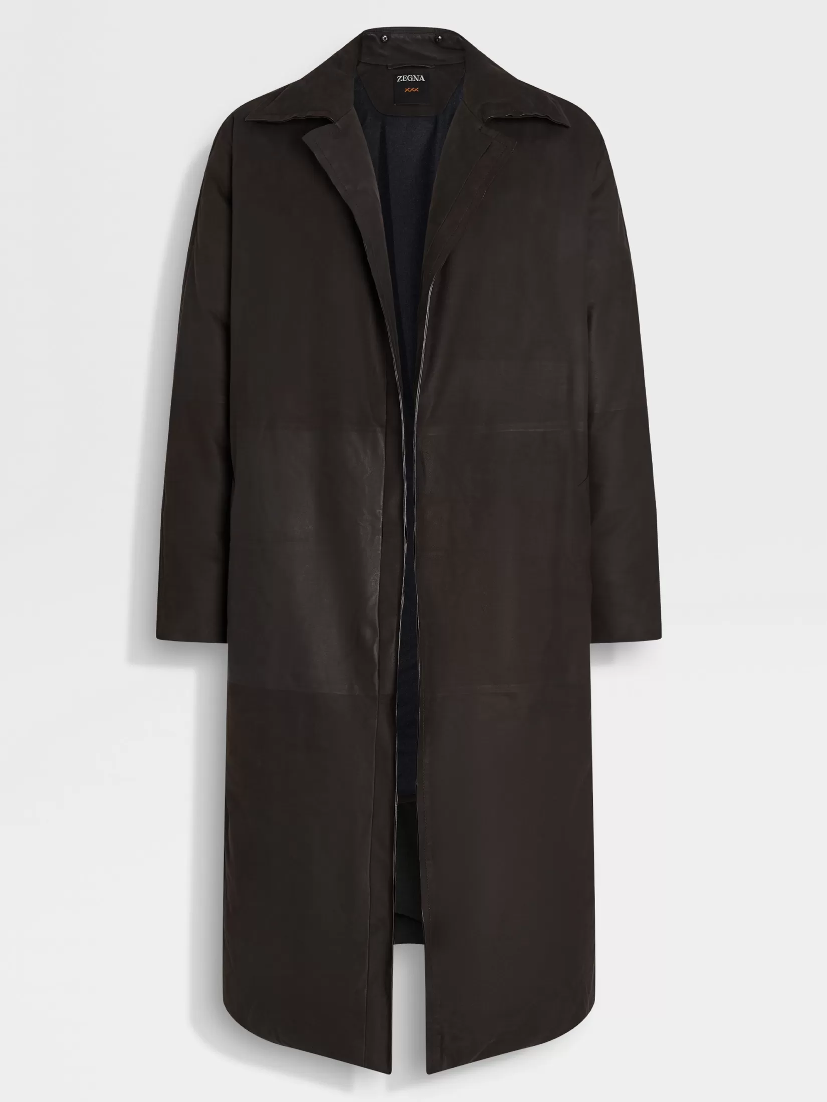 ZEGNA Jackets And Coats<Leather Coat DarkBrown