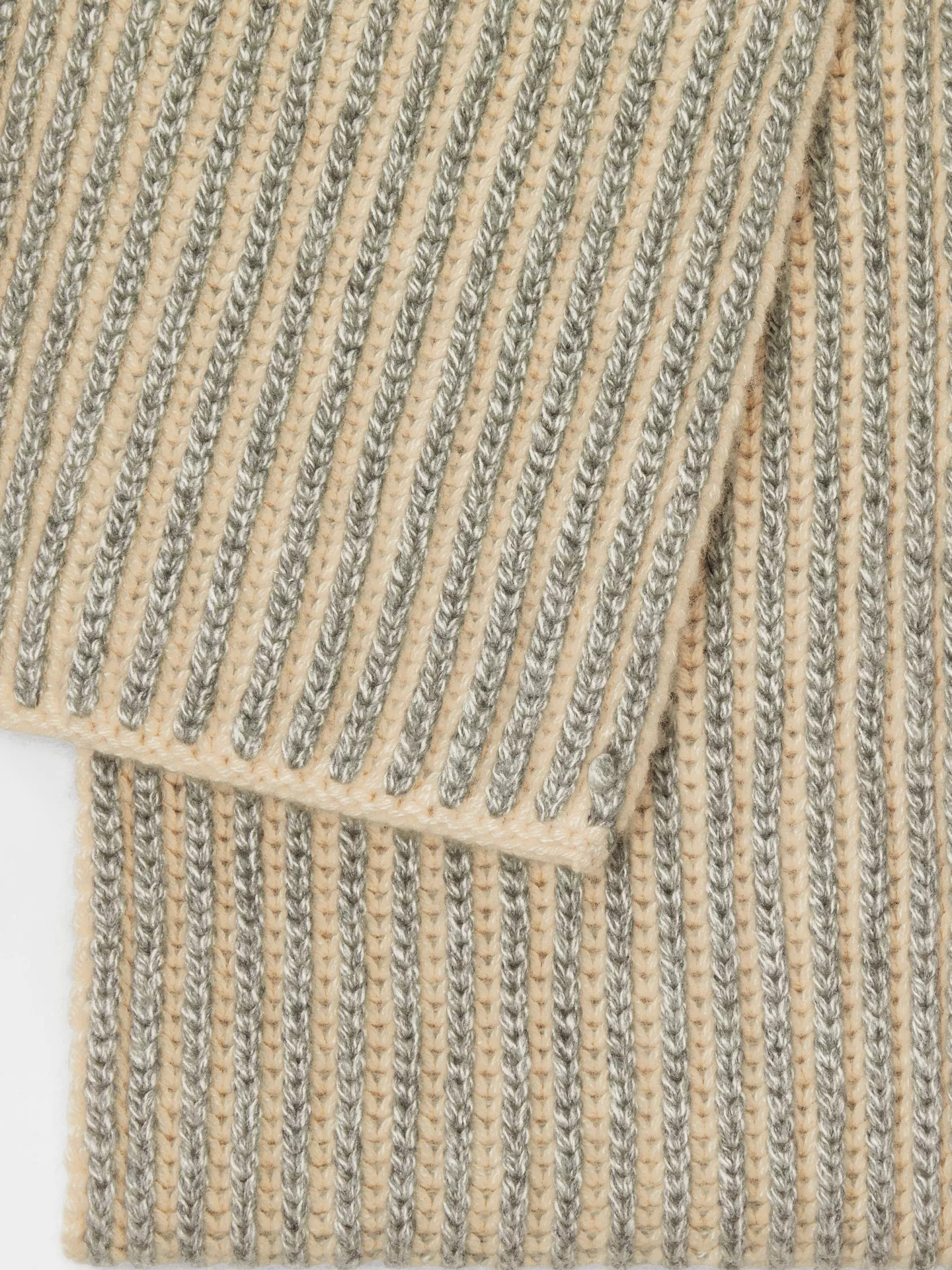 ZEGNA Soft Accessories | Gloves, Scarves And Hats<Light Beige and White Oasi Cashmere Scarf LightBeige/White