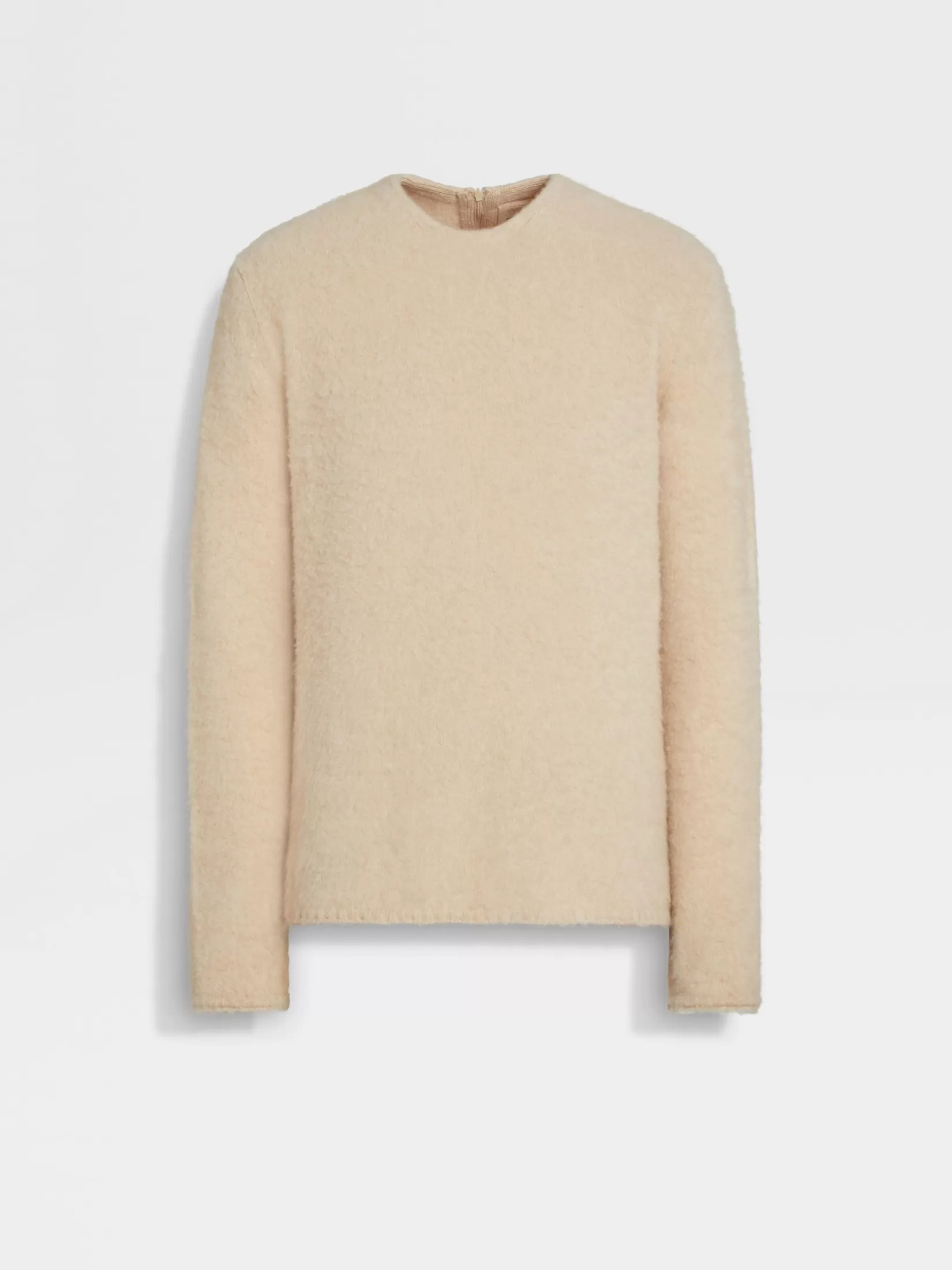 ZEGNA Sweaters<Light Beige Oasi Cashmere Crewneck LightBeige