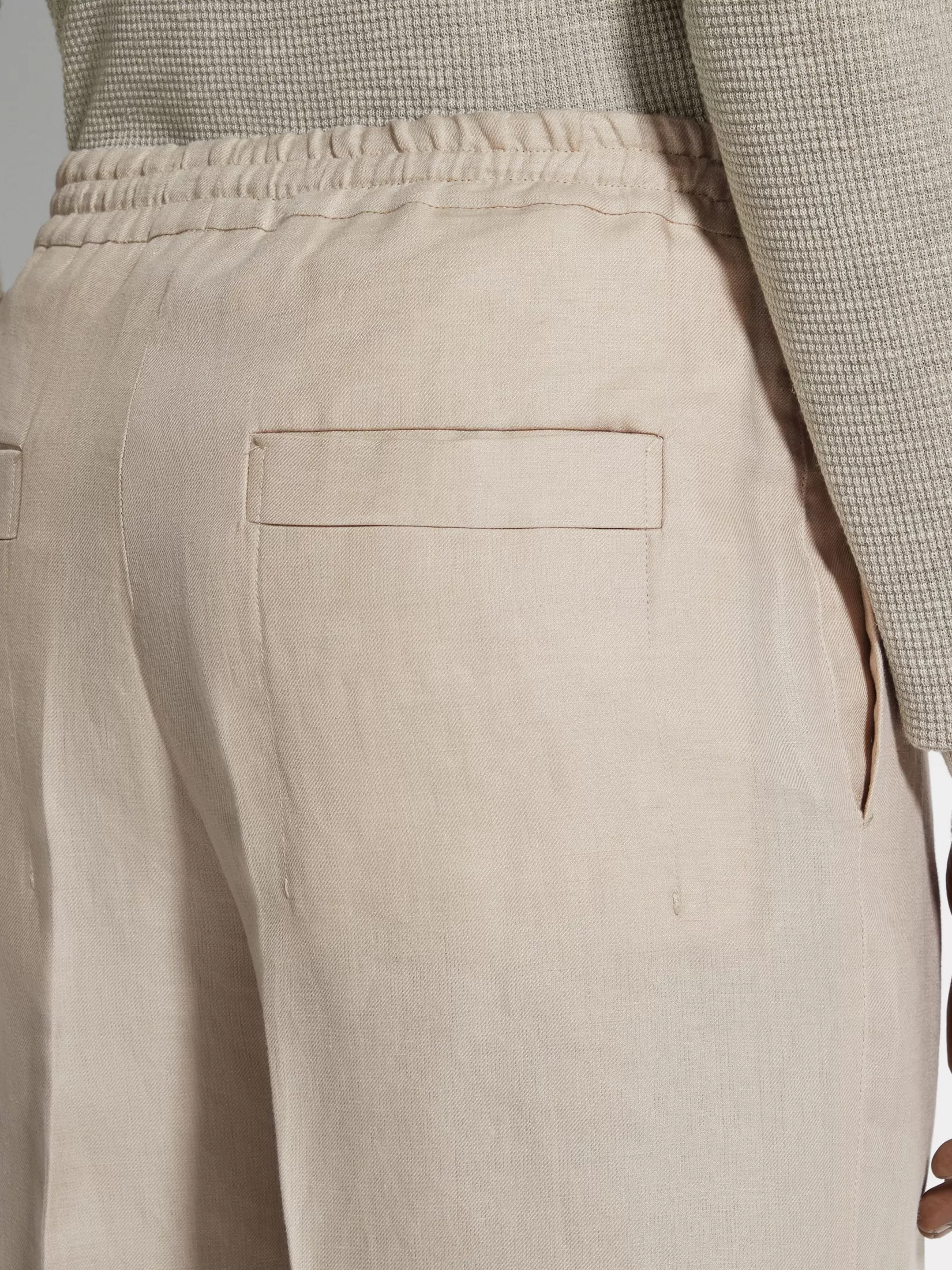 ZEGNA Resort Essentials | Pants<Light Beige Oasi Lino Shorts LightBeige