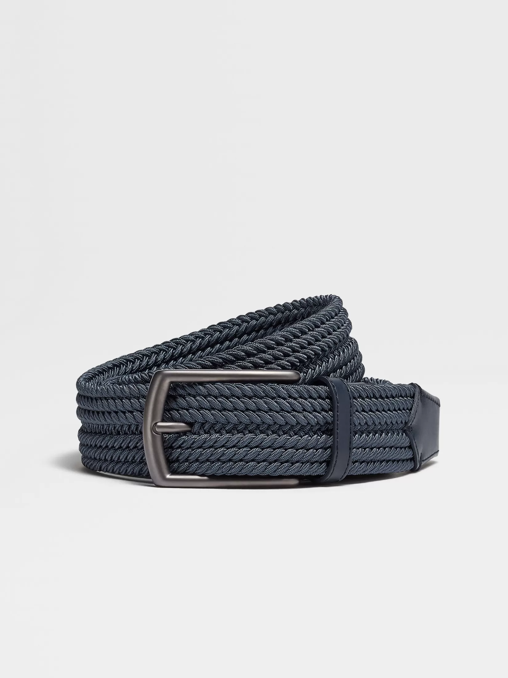 ZEGNA Belts<Light Blue Rayon Belt LightBlue