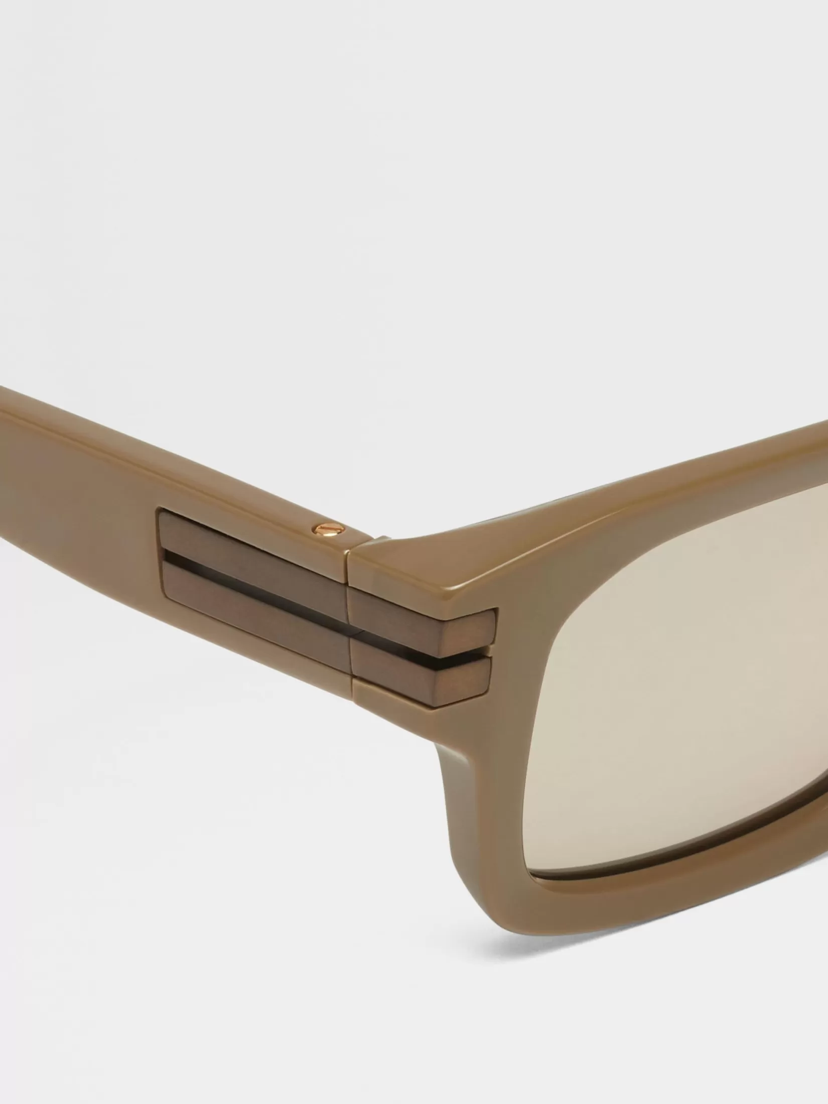 ZEGNA Sunglasses<Light Brown Acetate Sunglasses LightBrown