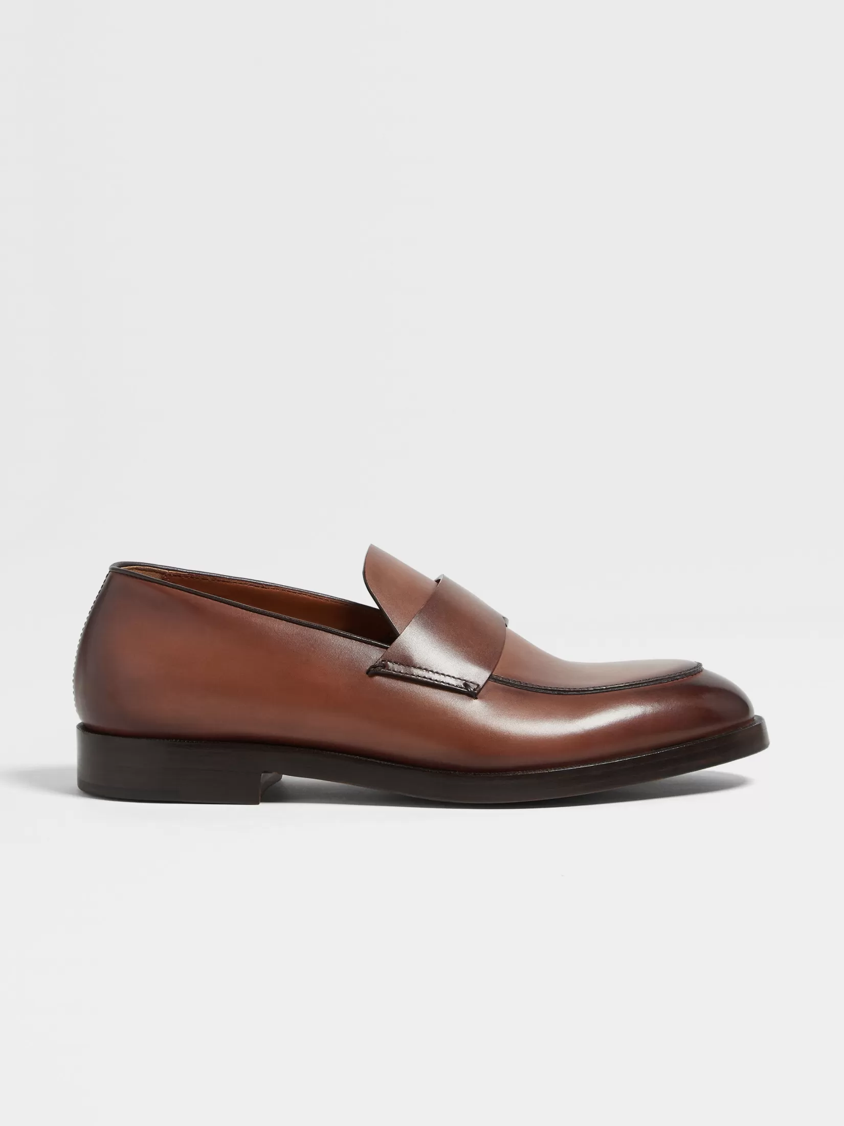 ZEGNA Loafers<Light Brown Leather Torino Loafers LightBrown