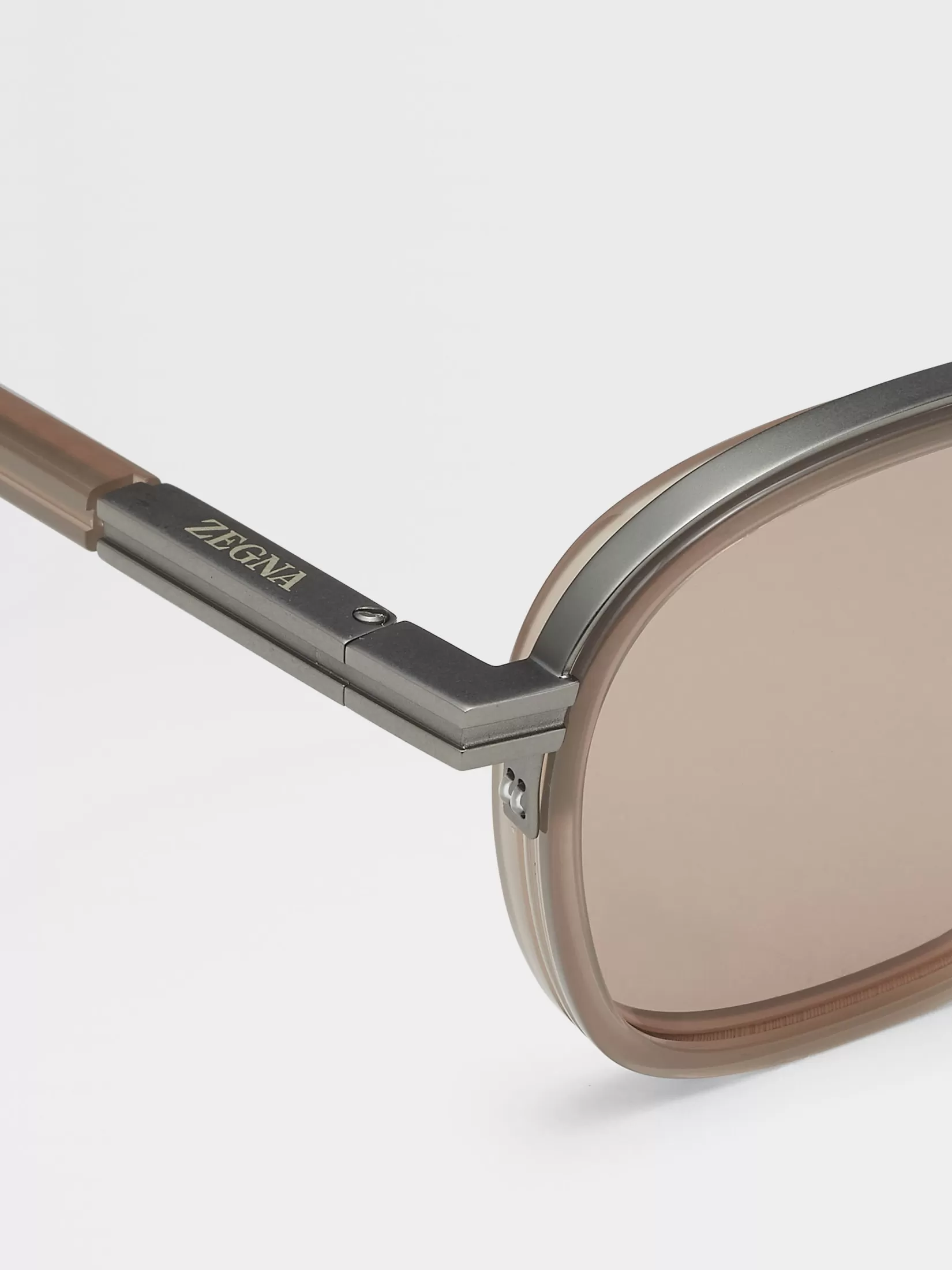 ZEGNA Resort Essentials | Small Gifts<Light Brown Orizzonte I Acetate and Metal Sunglasses LightBrown