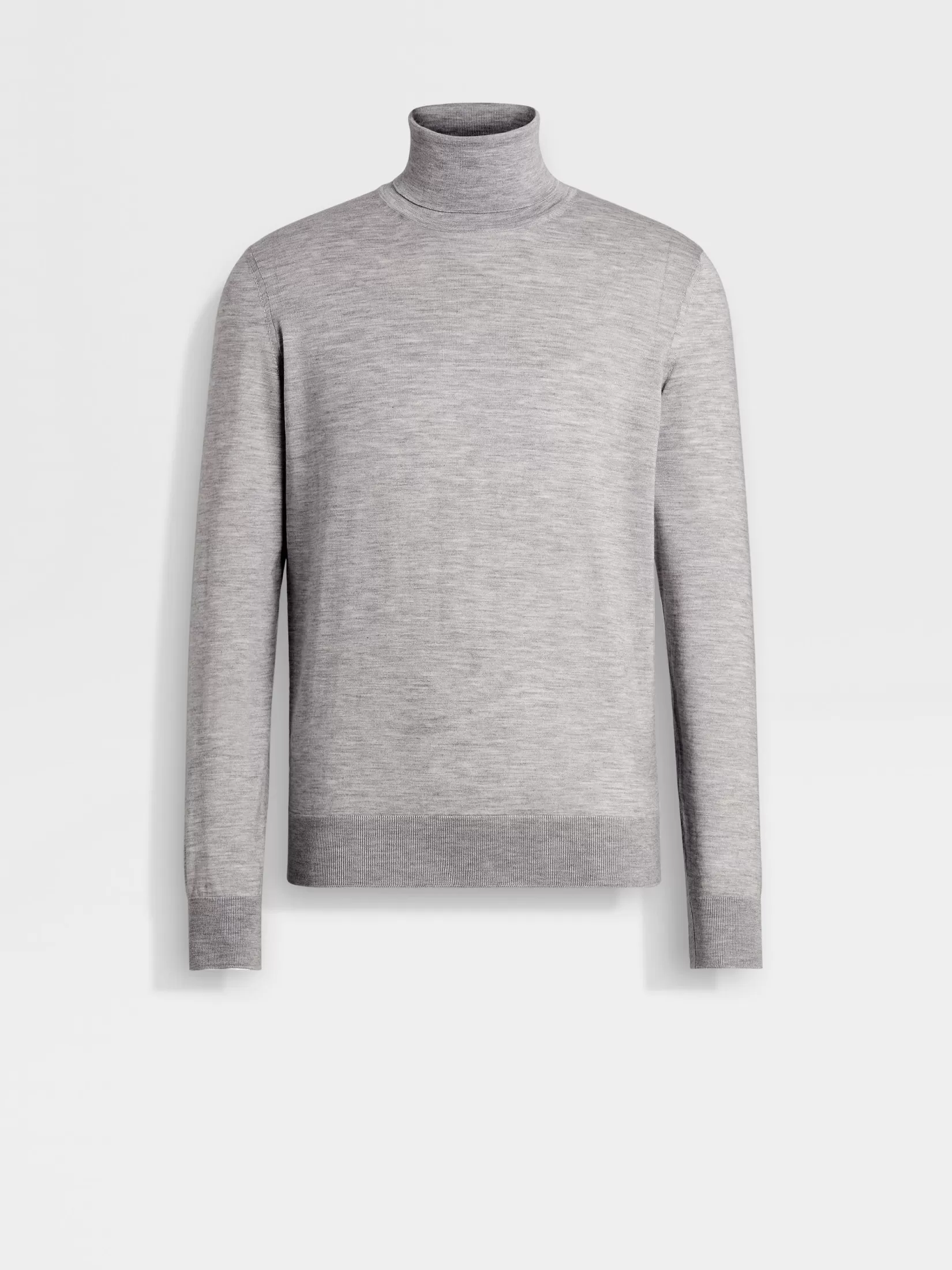 ZEGNA Sweaters<Light Grey Mélange Cashseta Turtleneck LightGreyMélange