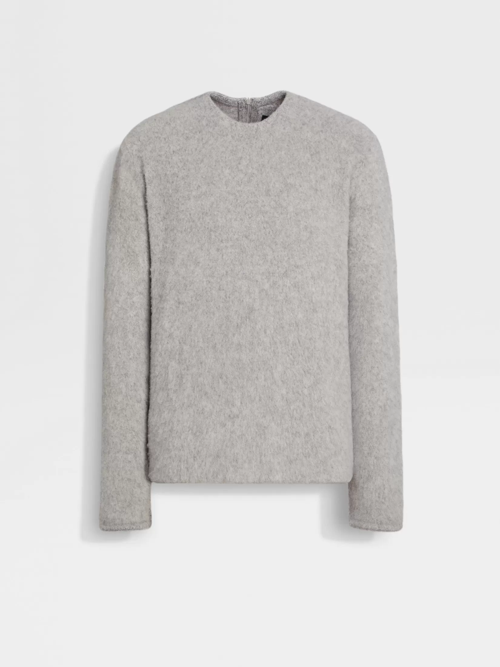 ZEGNA Travel In Style | Sweaters<Light Grey Mélange Oasi Cashmere Crewneck LightGreyMélange