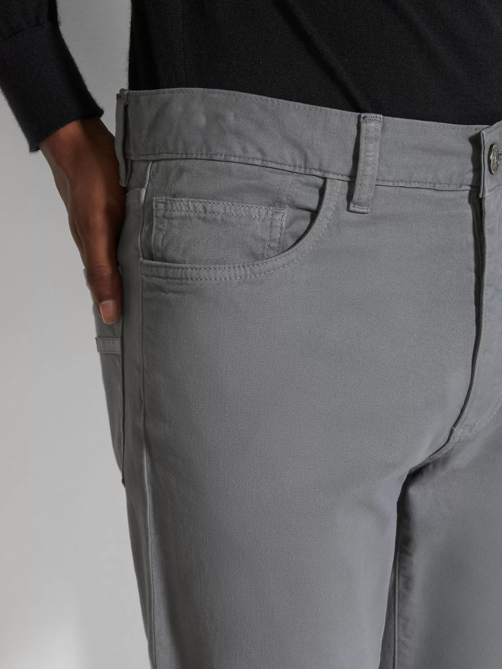 ZEGNA Jeans<Light Grey Stretch Cotton Roccia Jeans LightGrey