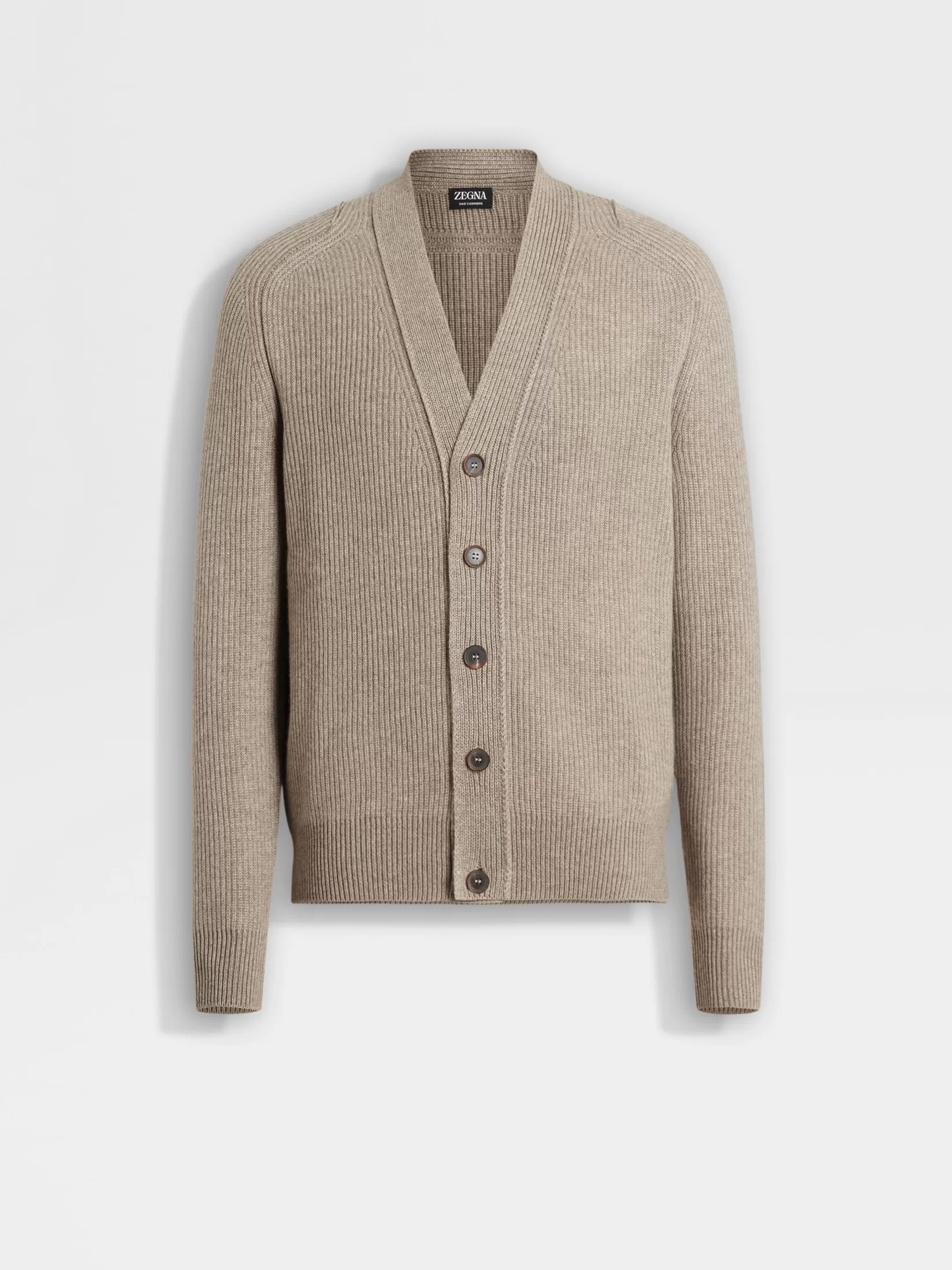 ZEGNA Travel In Style | Sweaters<Light Taupe Oasi Cashmere Cardigan LightTaupe