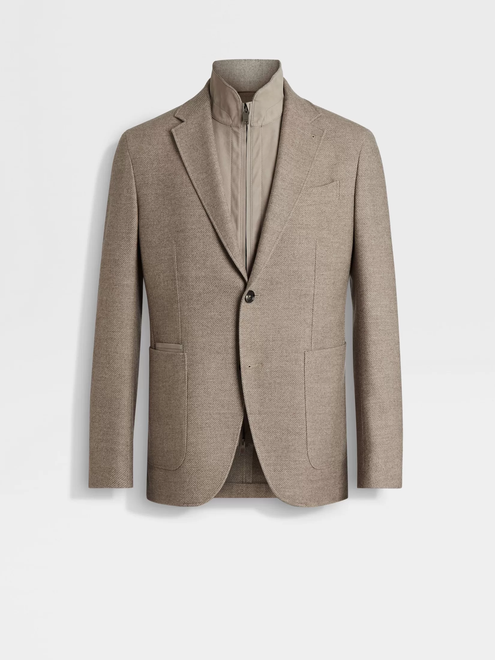 ZEGNA Blazers<Light Taupe Trofeo™ Cashmere Jacket LightTaupe