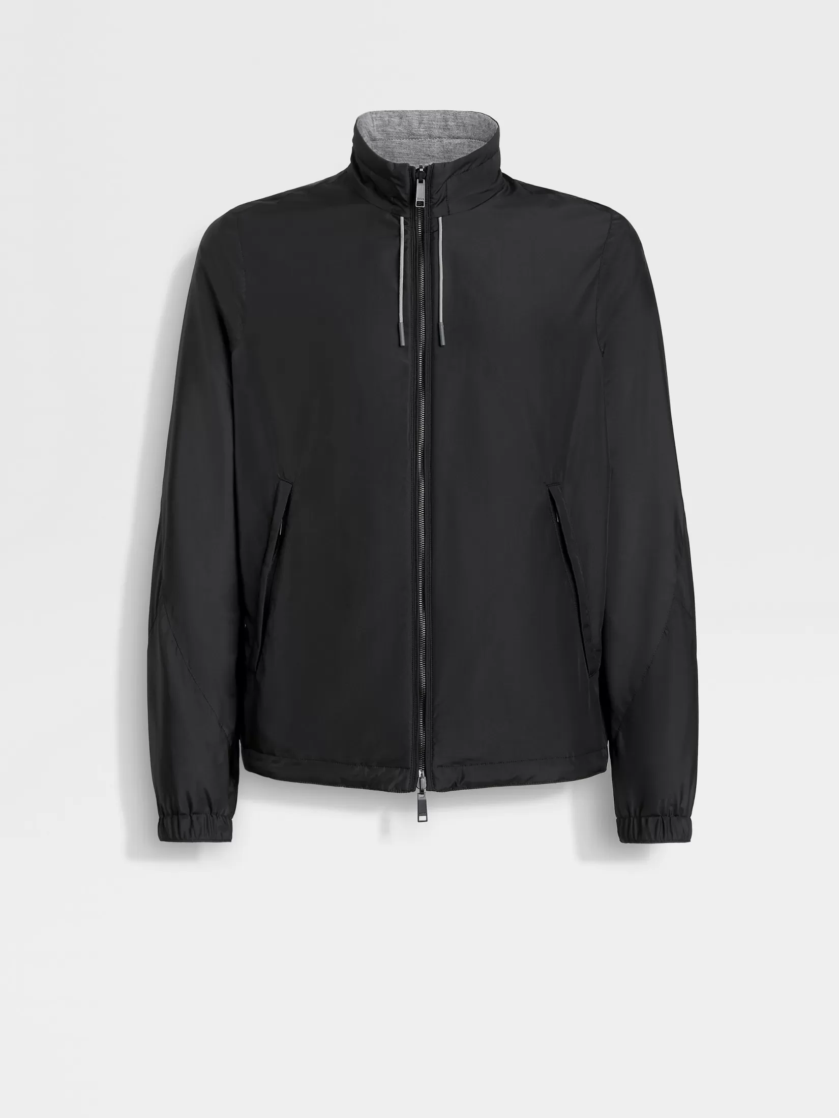 ZEGNA Jackets And Coats<Microfiber Reversible Brezza Blouson Black/Grey