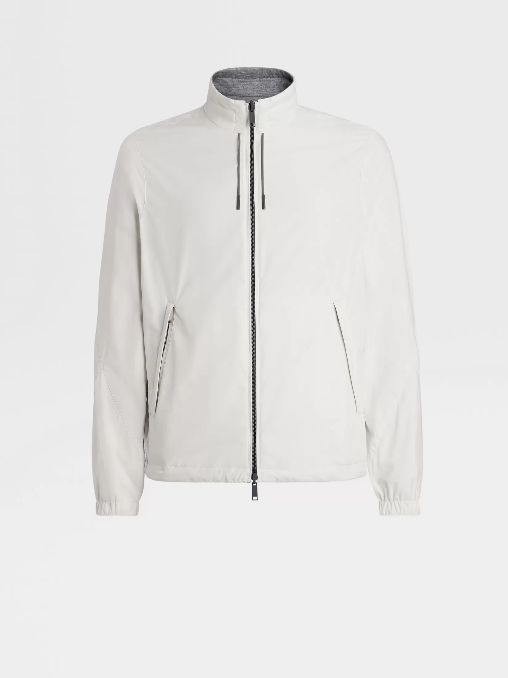 ZEGNA Jackets And Coats<Microfiber Reversible Brezza Blouson White/Grey