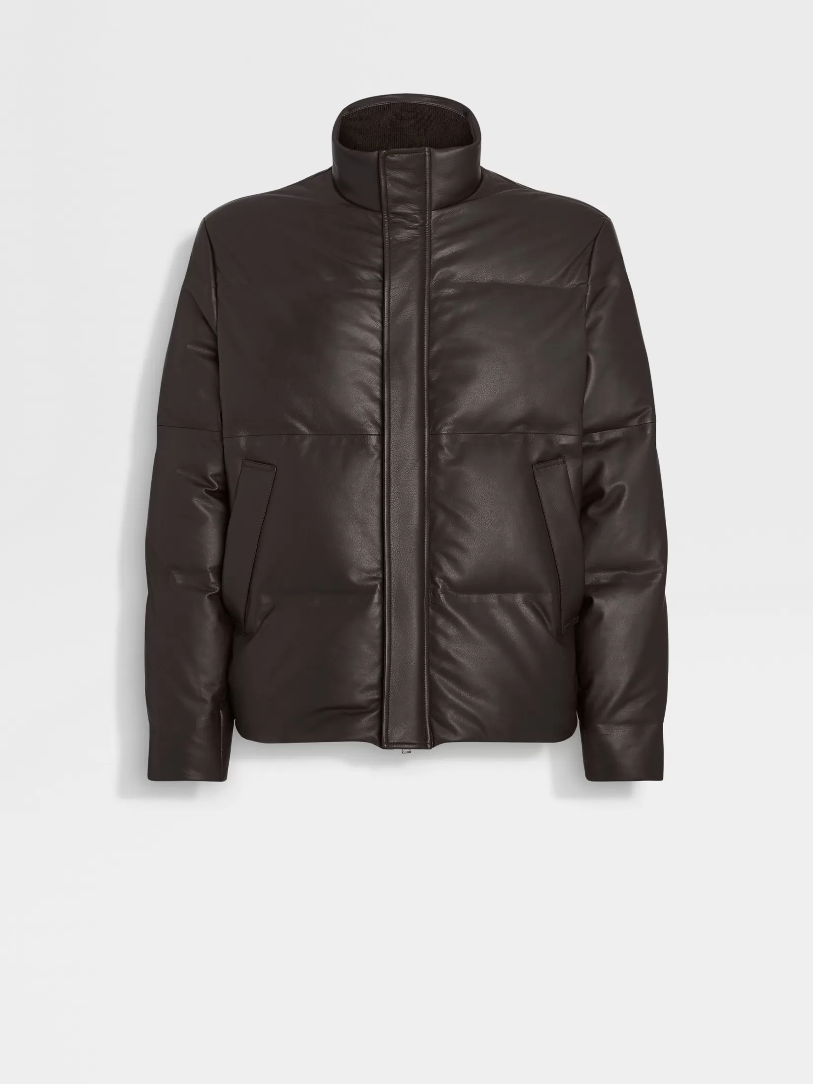 ZEGNA Travel In Style | Down Jackets<Nappa Leather Blouson DarkBrown