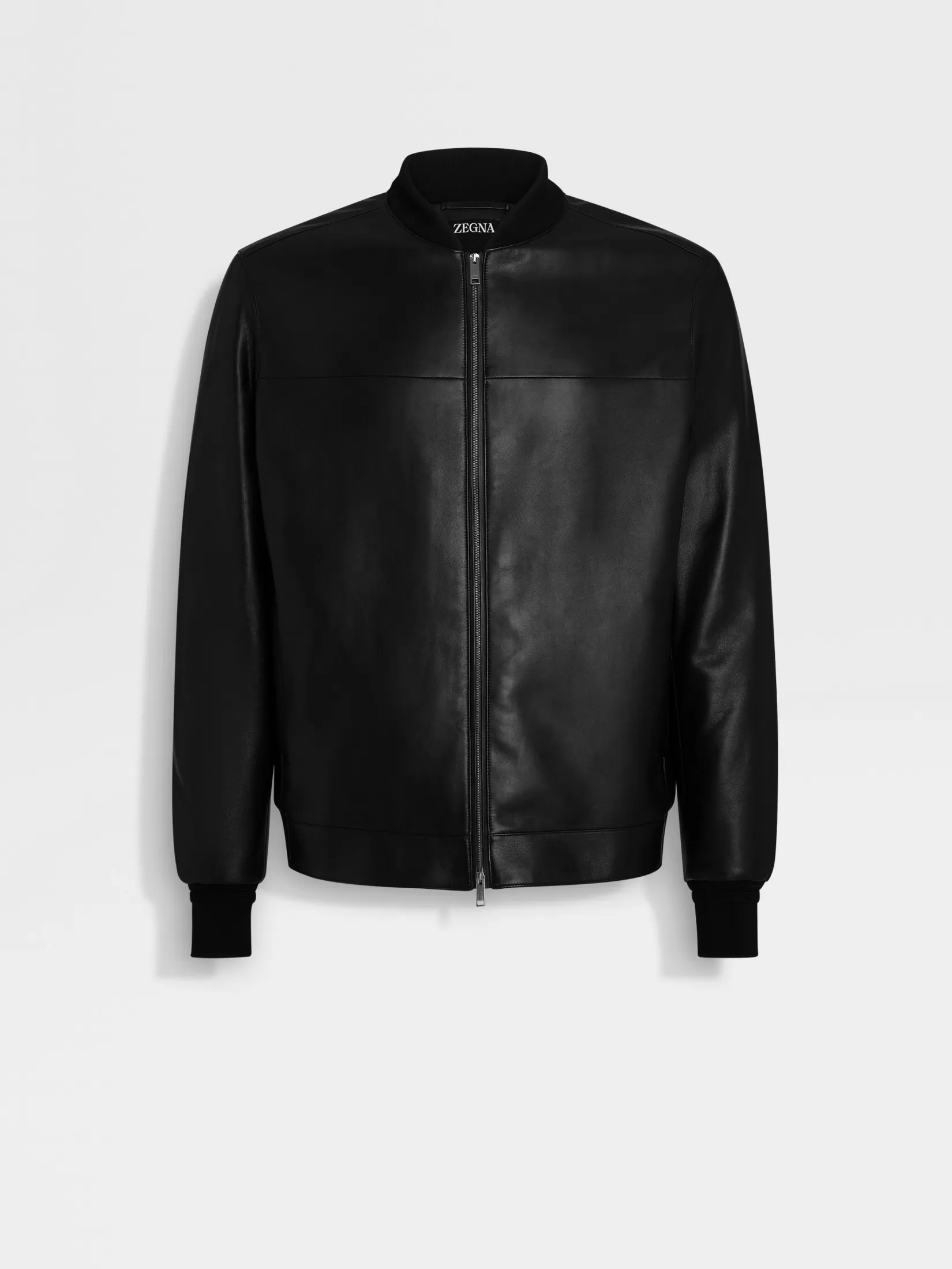 ZEGNA Jackets And Coats<Nappa Leather Bomber Black