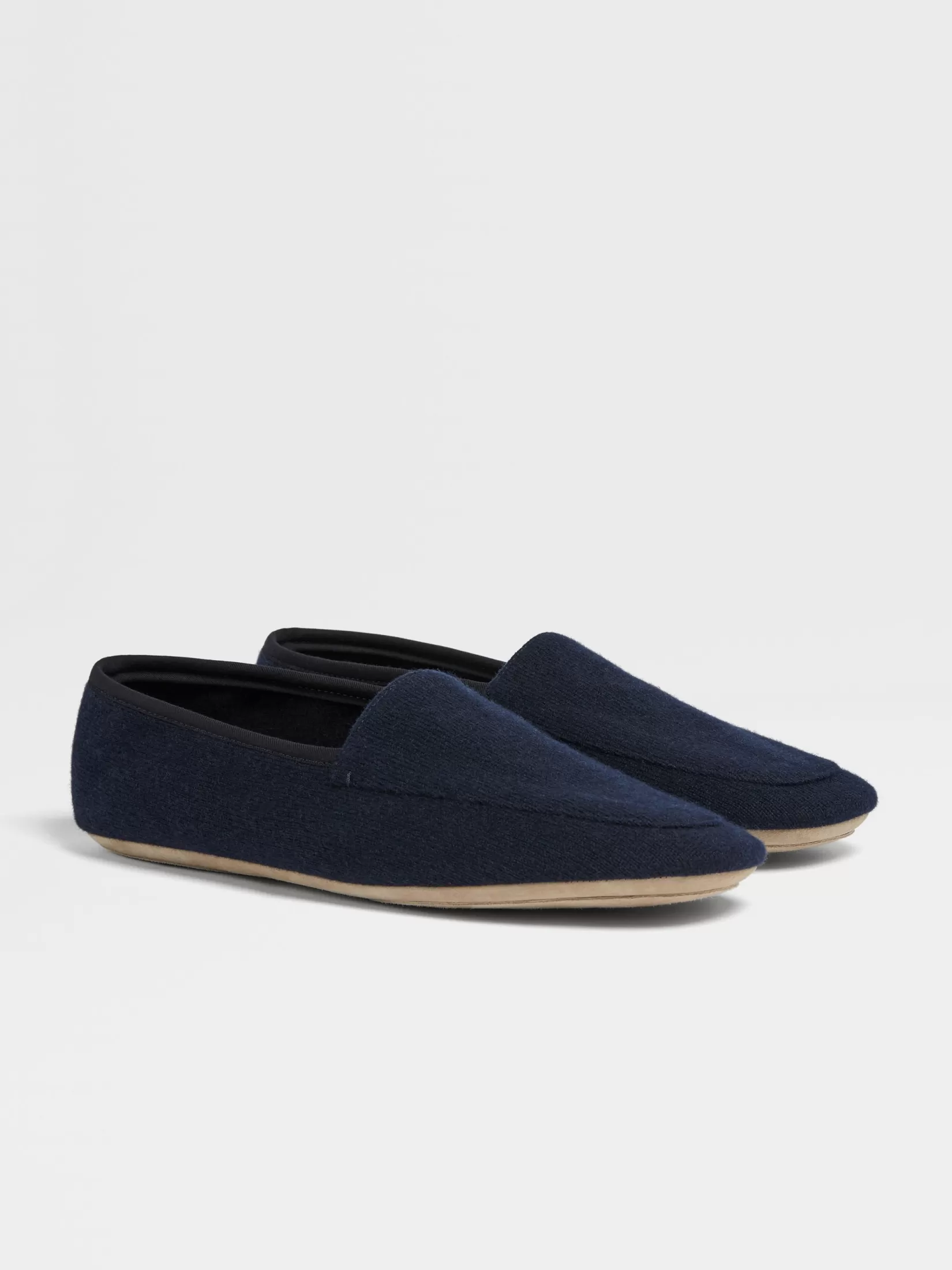 ZEGNA Small Gifts | Lifestyle And Luxury Home Accessories<Navy Blue Cashmere Slippers NavyBlue