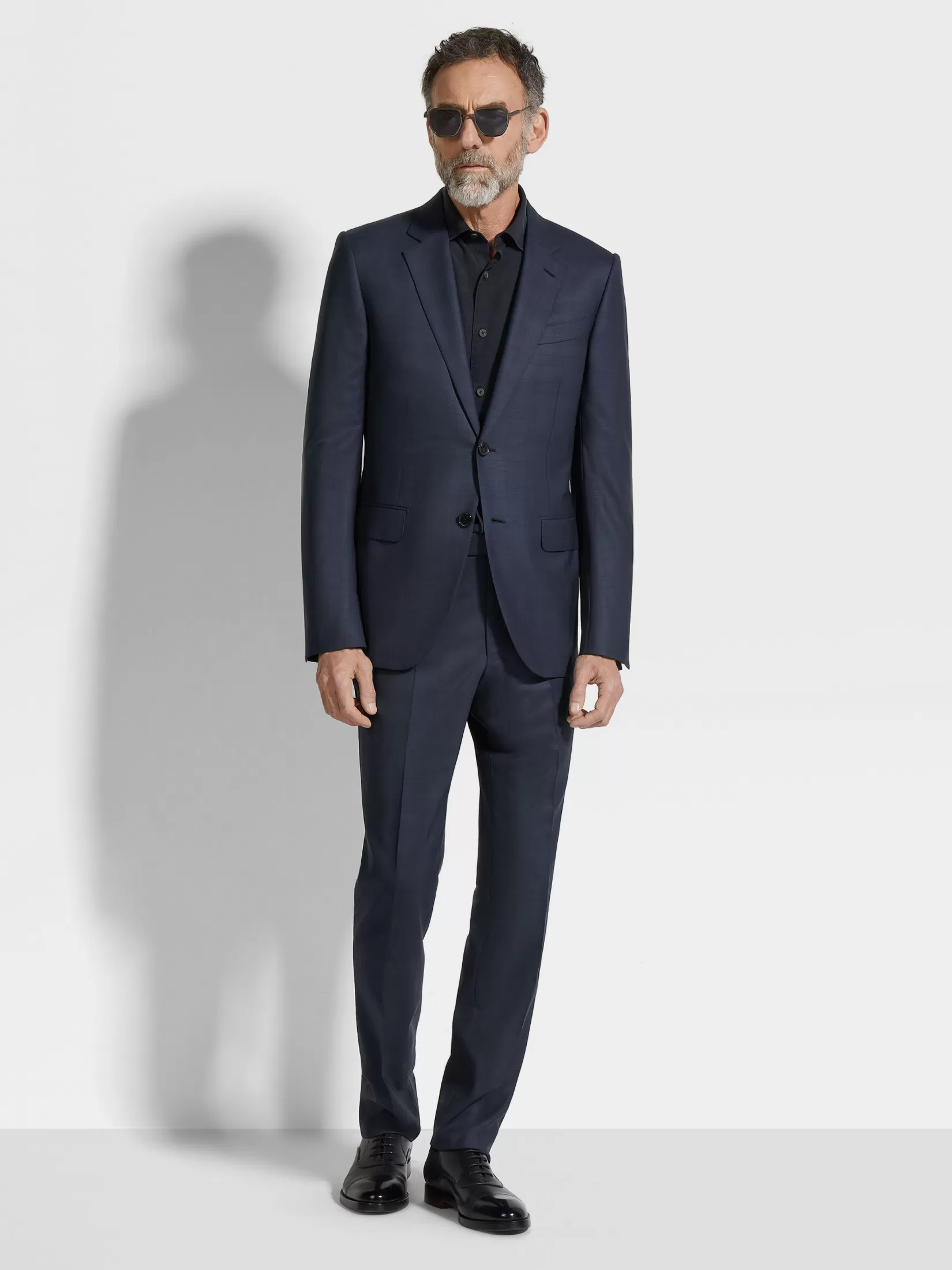 ZEGNA Suits<Navy Blue Centoventimila Wool Suit NavyBlue