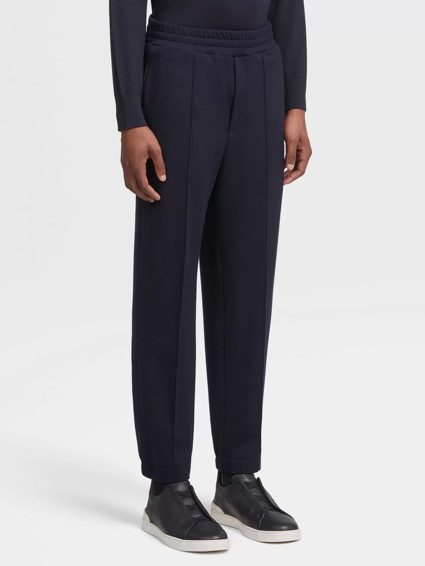 ZEGNA Joggers And Sweatshirts | Pants<Navy Blue 12milmil12 Jogger Pants NavyBlue