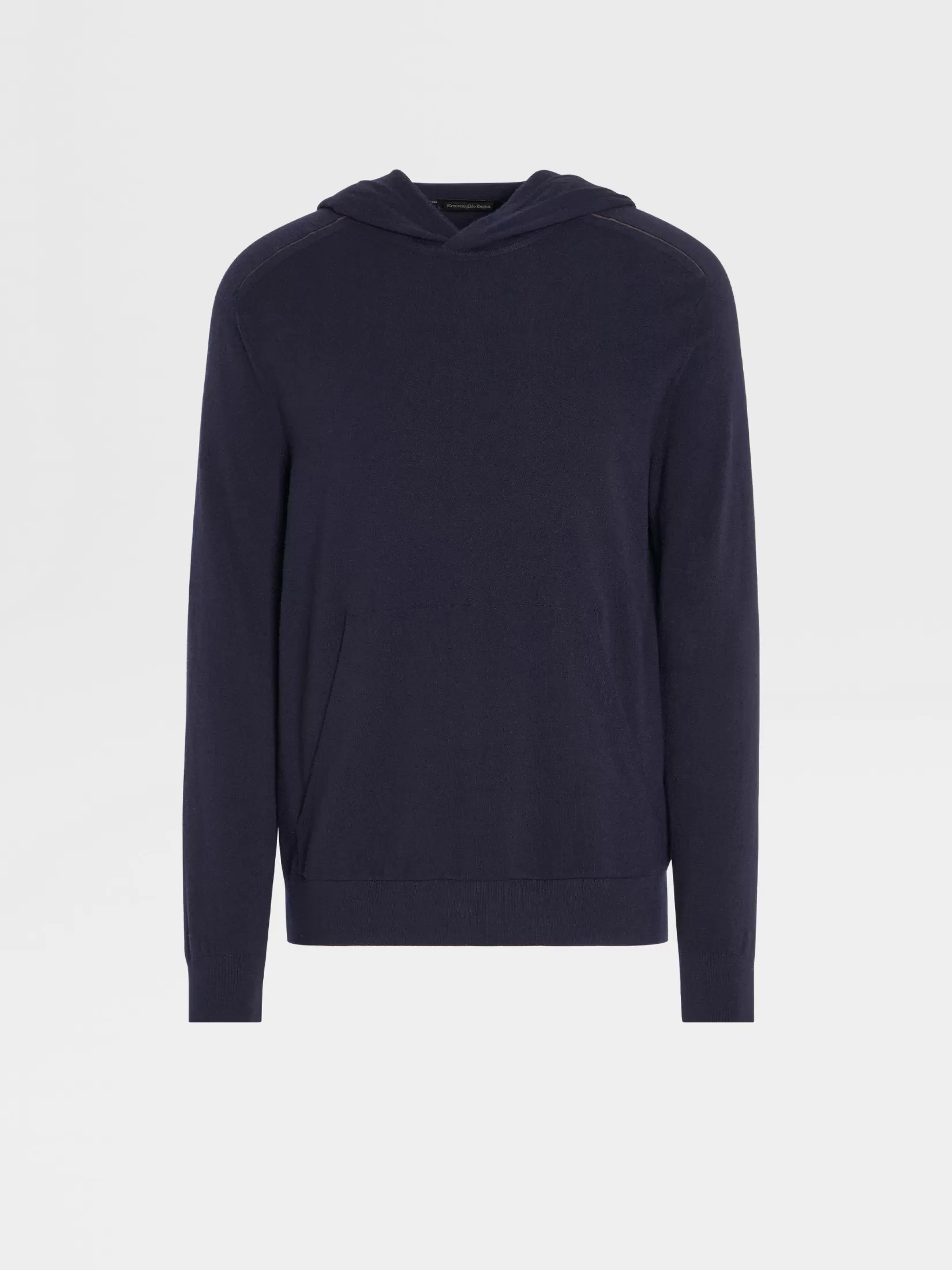 ZEGNA Joggers And Sweatshirts | Sweaters<Navy Blue 12milmil12 Wool Hoodie NavyBlue