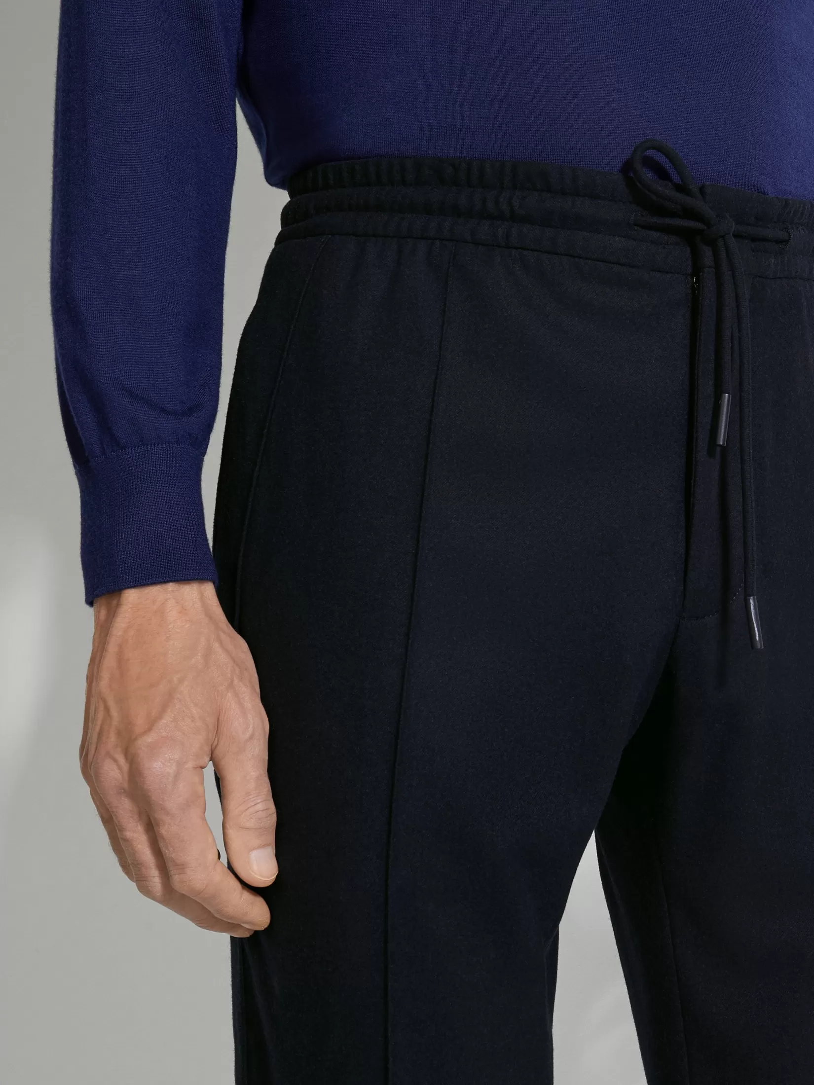 ZEGNA Joggers And Sweatshirts<Navy Blue 15milmil15 Wool Joggers NavyBlue