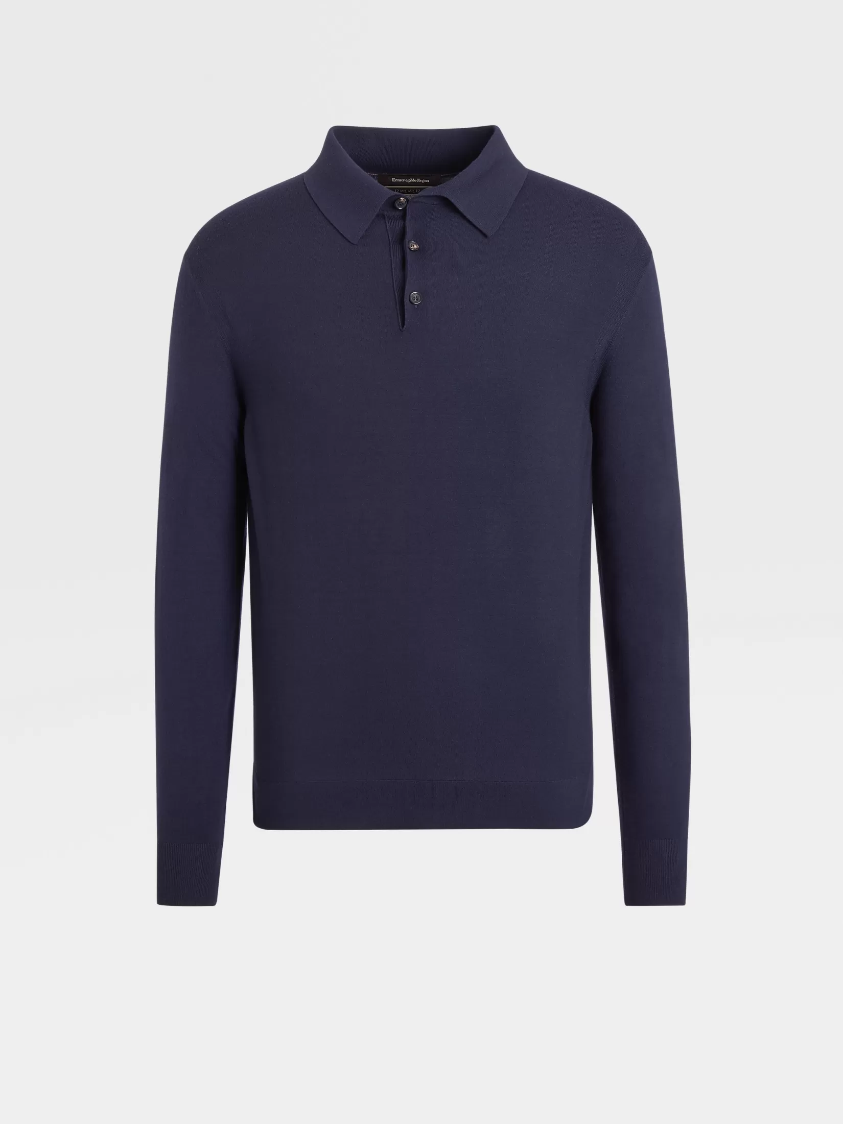 ZEGNA Polo Shirts | Sweaters<Navy Blue 12milmil12 Wool Polo Shirt NavyBlue