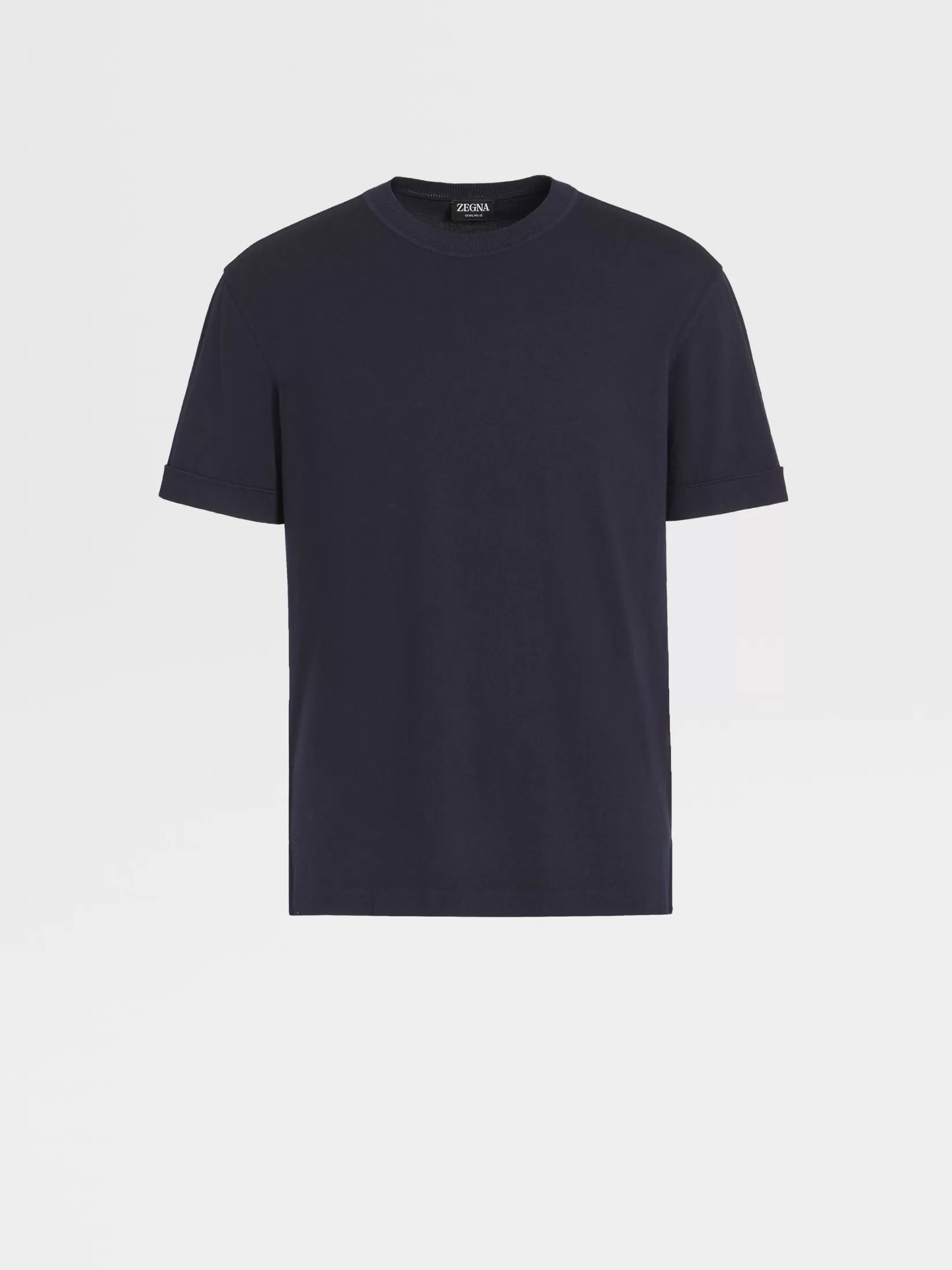 ZEGNA T-Shirts<Navy Blue 12milmil12 Wool T-shirt NavyBlue