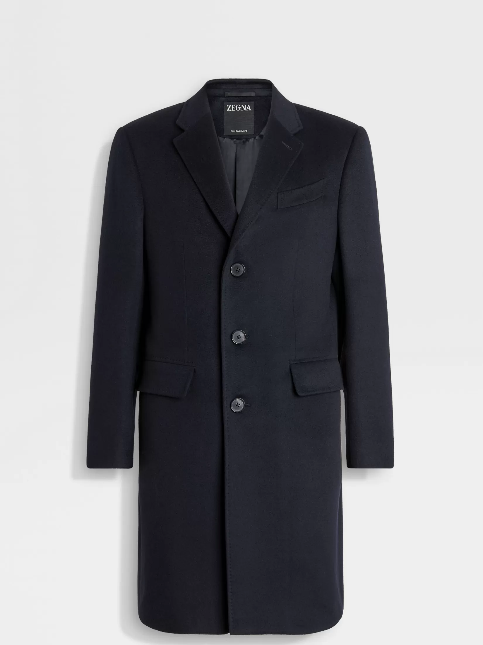 ZEGNA Jackets And Coats<Navy Blue Oasi Cashmere Overcoat NavyBlue